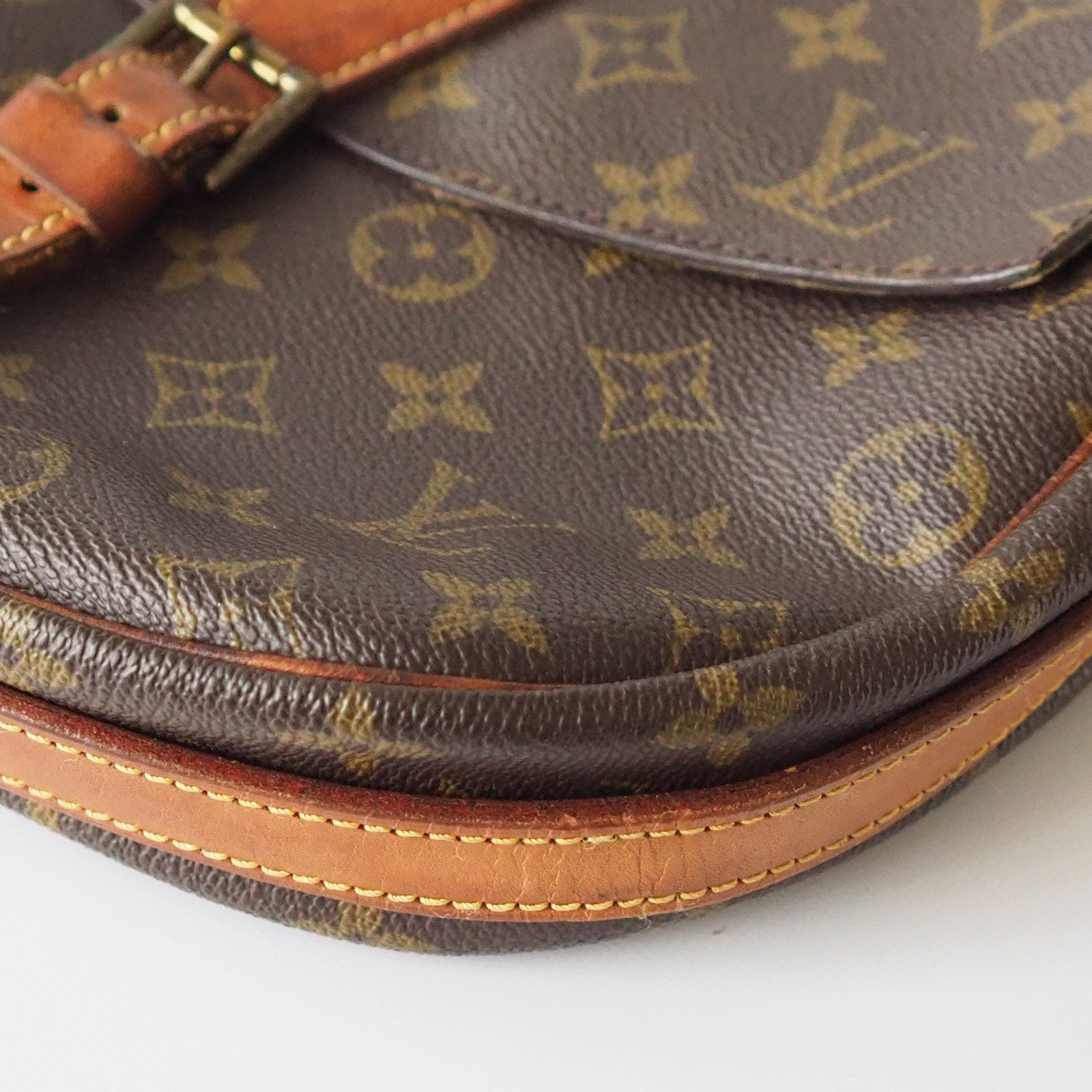 LOUIS VUITTON Monogram Jeune Fille PM Shoulder Bag Brown Authentic