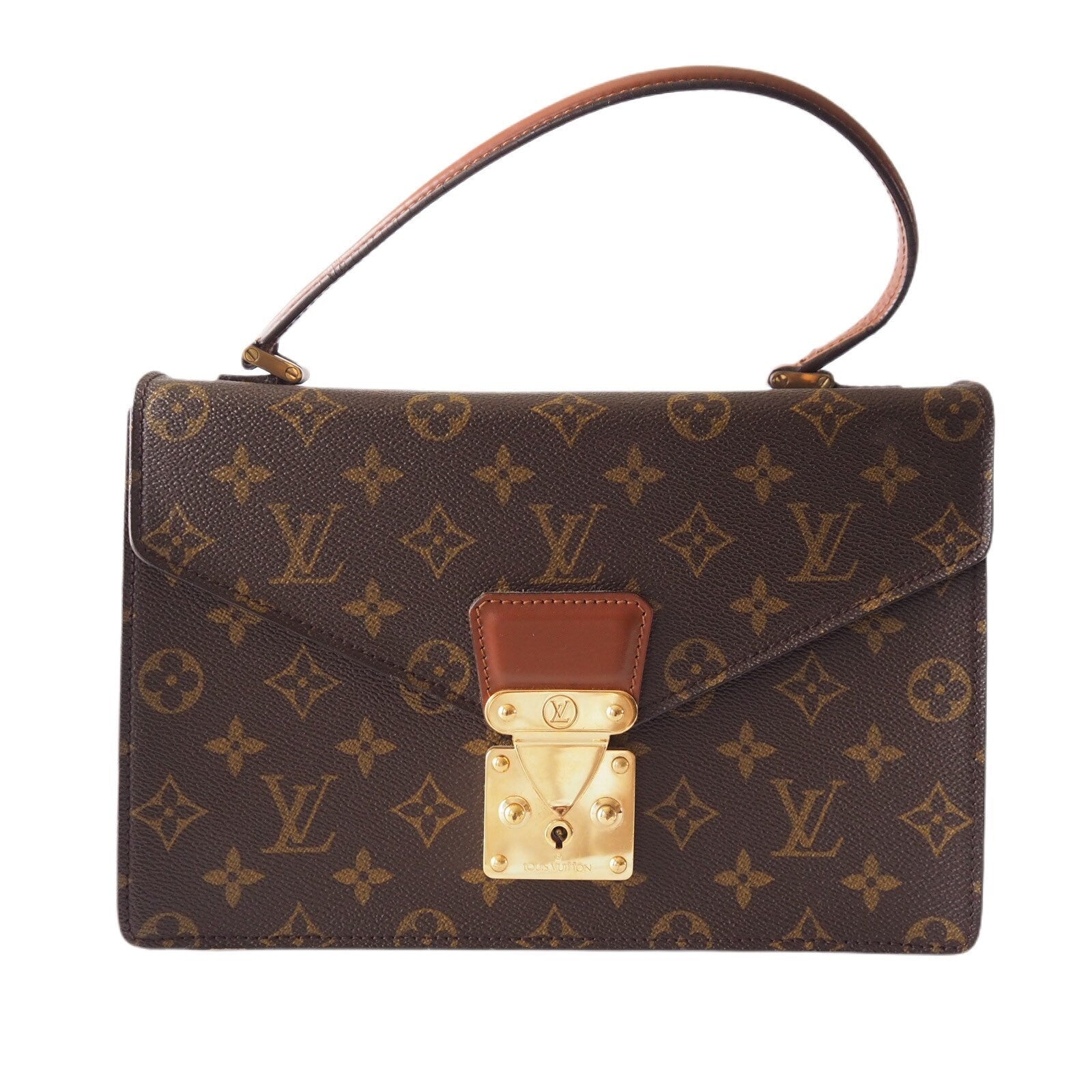 LOUIS VUITTON Monogram Concorde Hand Bag Authentic