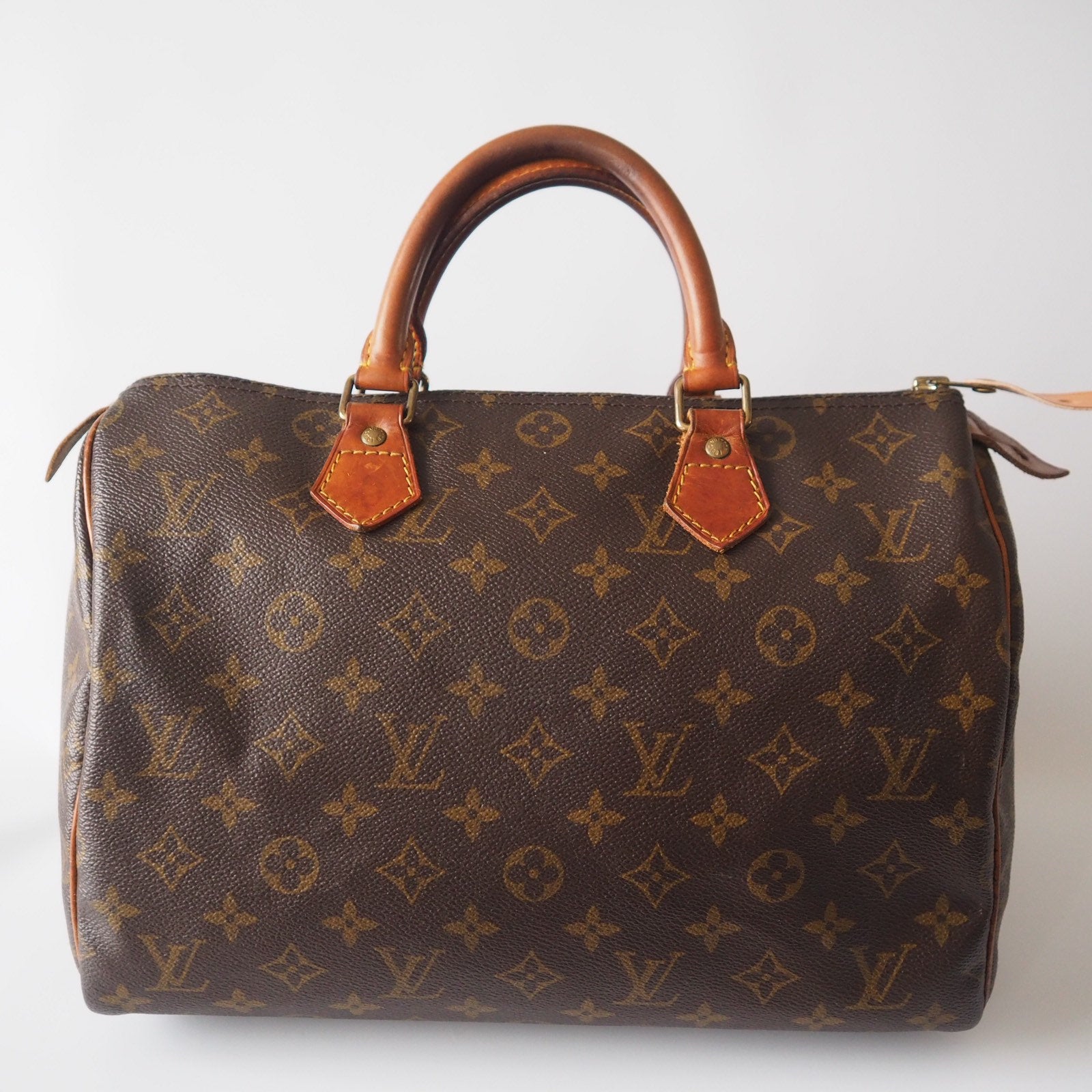 LOUIS VUITTON Speedy 30 Monogram Boston Hand Bag Purse Authentic