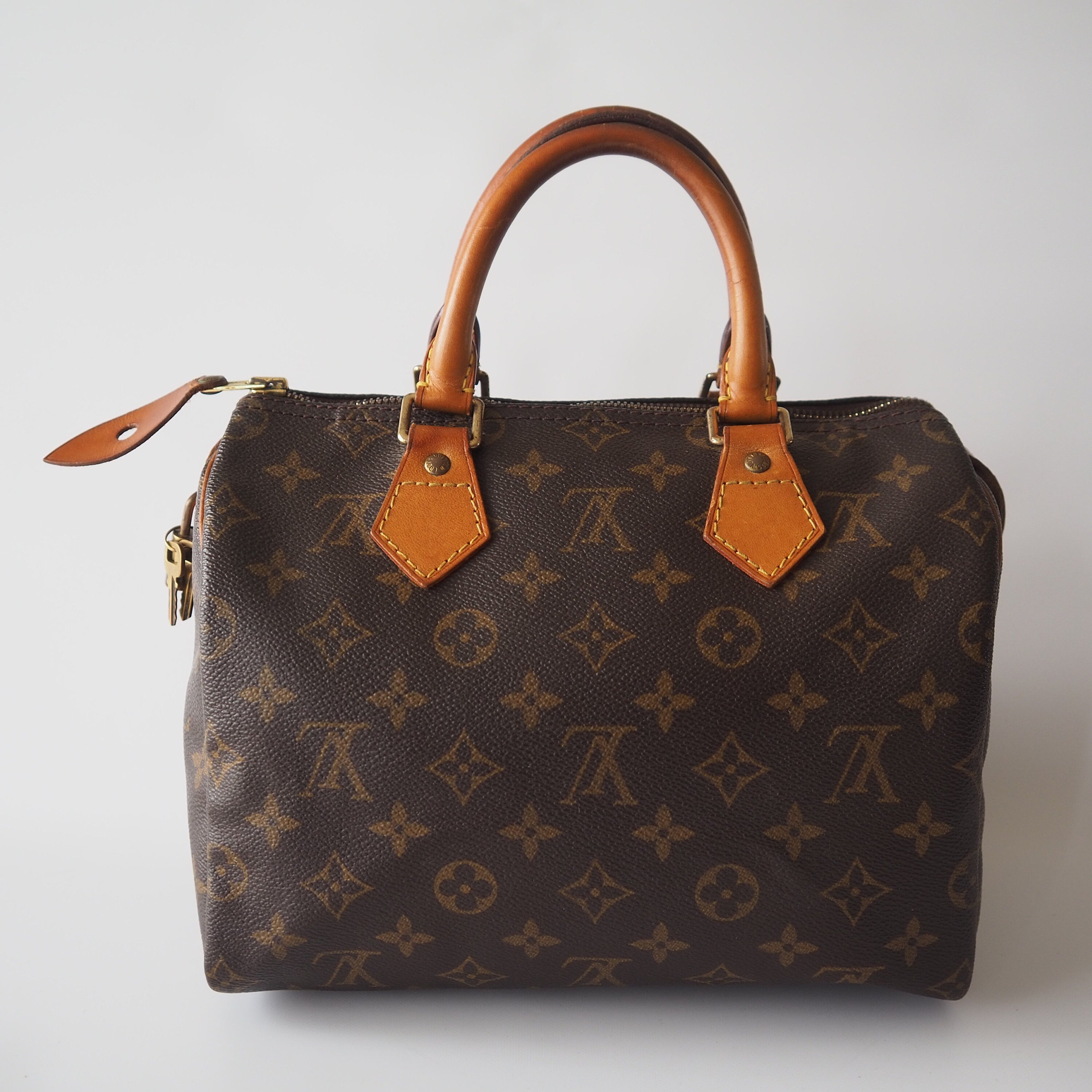 LOUIS VUITTON Speedy 25 Monogram Boston Hand Bag M41528 Purse Authentic