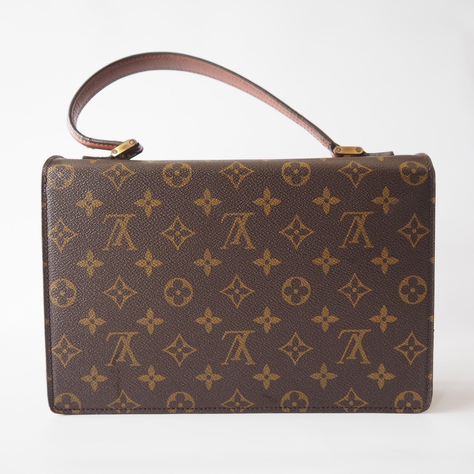 LOUIS VUITTON Monogram Concorde Hand Bag Authentic