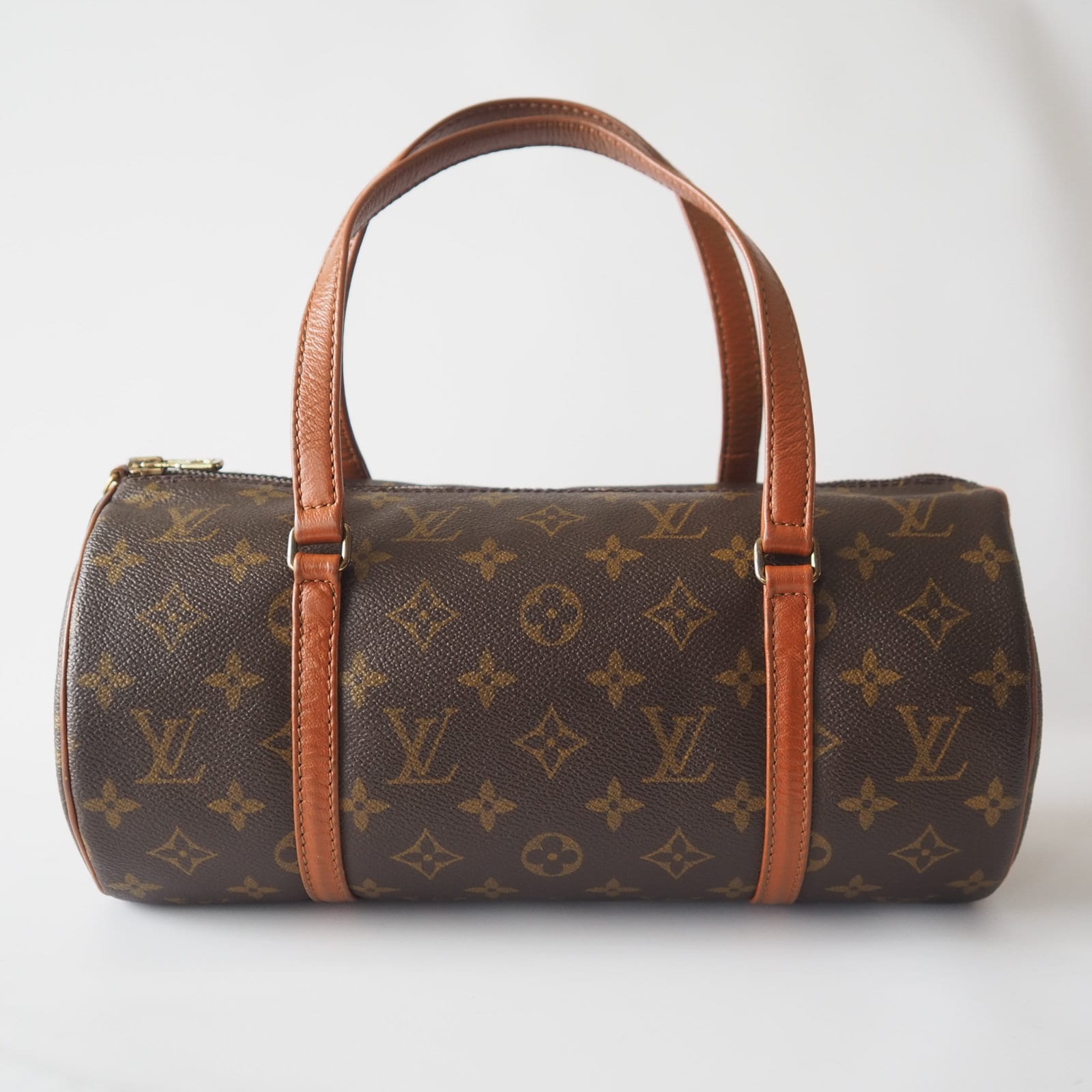 LOUIS VUITTON Monogram Papillon 30 Boston bag M51385 Brown  Authentic