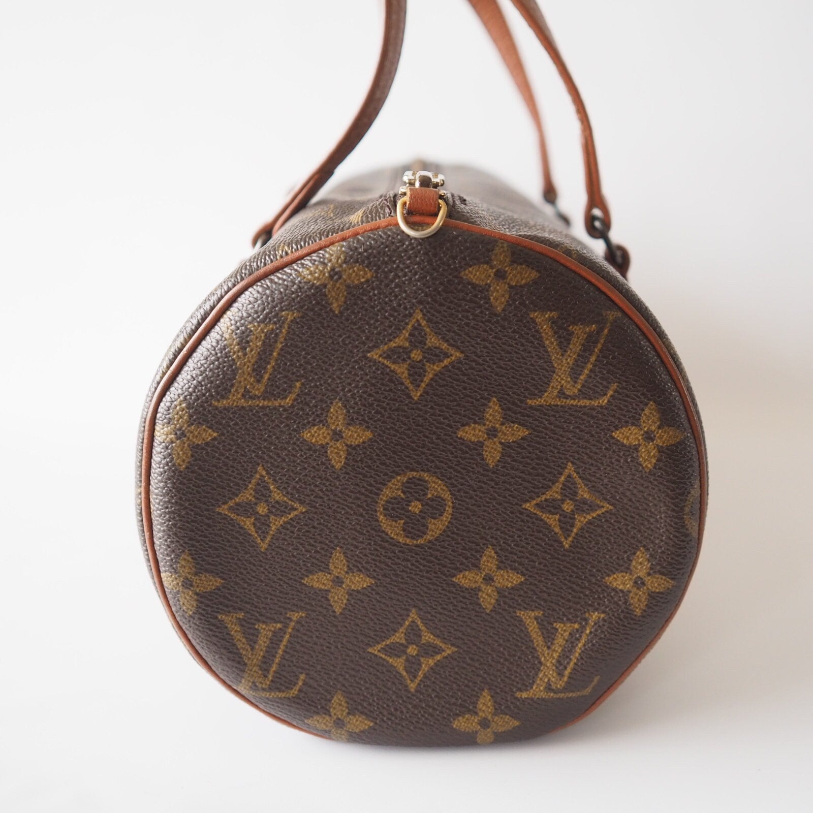 LOUIS VUITTON Monogram Papillon 30 Boston bag M51385 Brown  Authentic