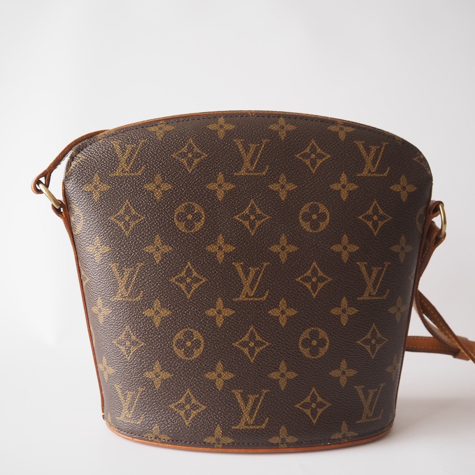 LOUIS VUITTON Monogram Shoulder Bag Drouot M51290 Browns  LV Vintage Authentic