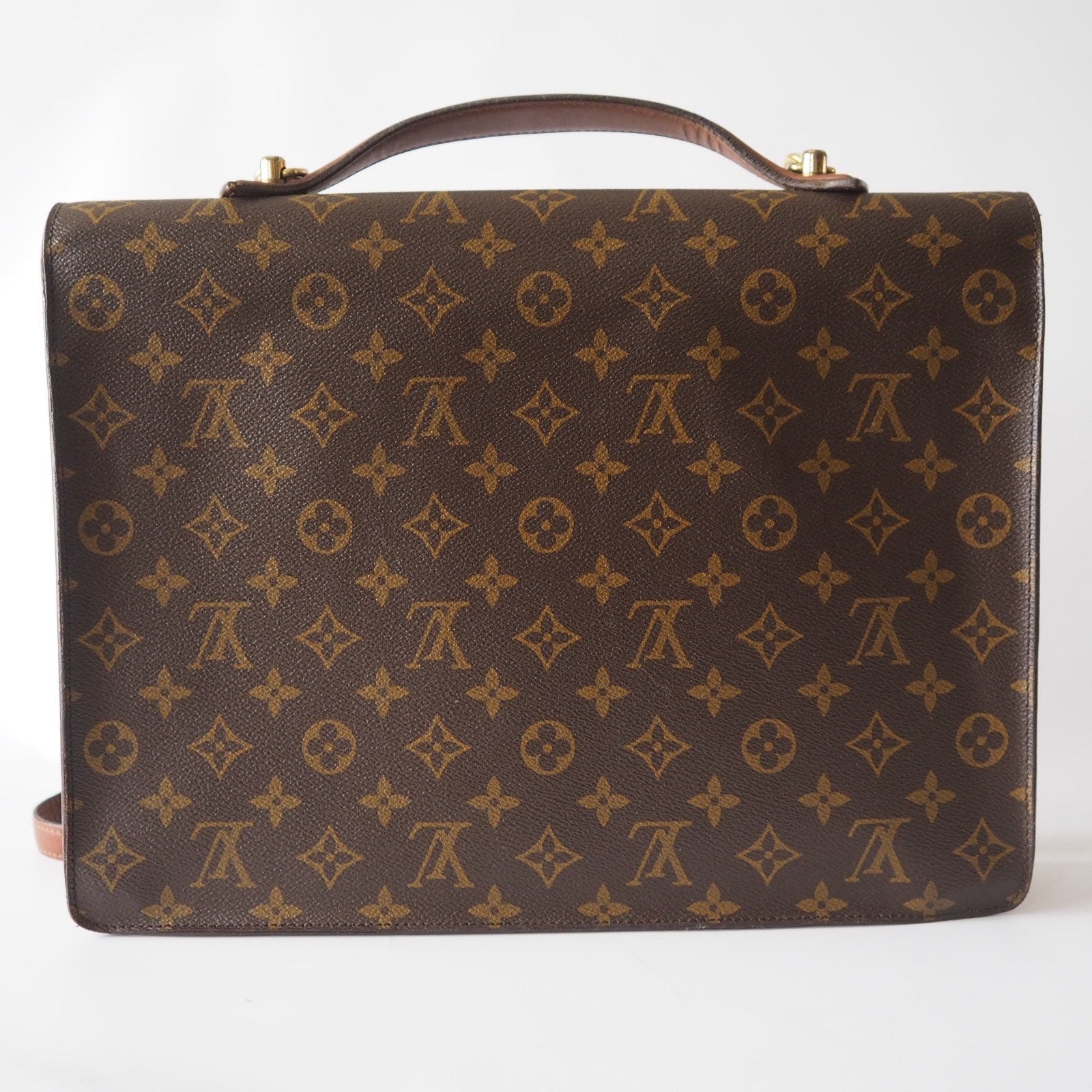 LOUIS VUITTON Monogram Porte Documents Bandouliere 2way Hand Shoulder Bag Business briefcase M53338 Authentic