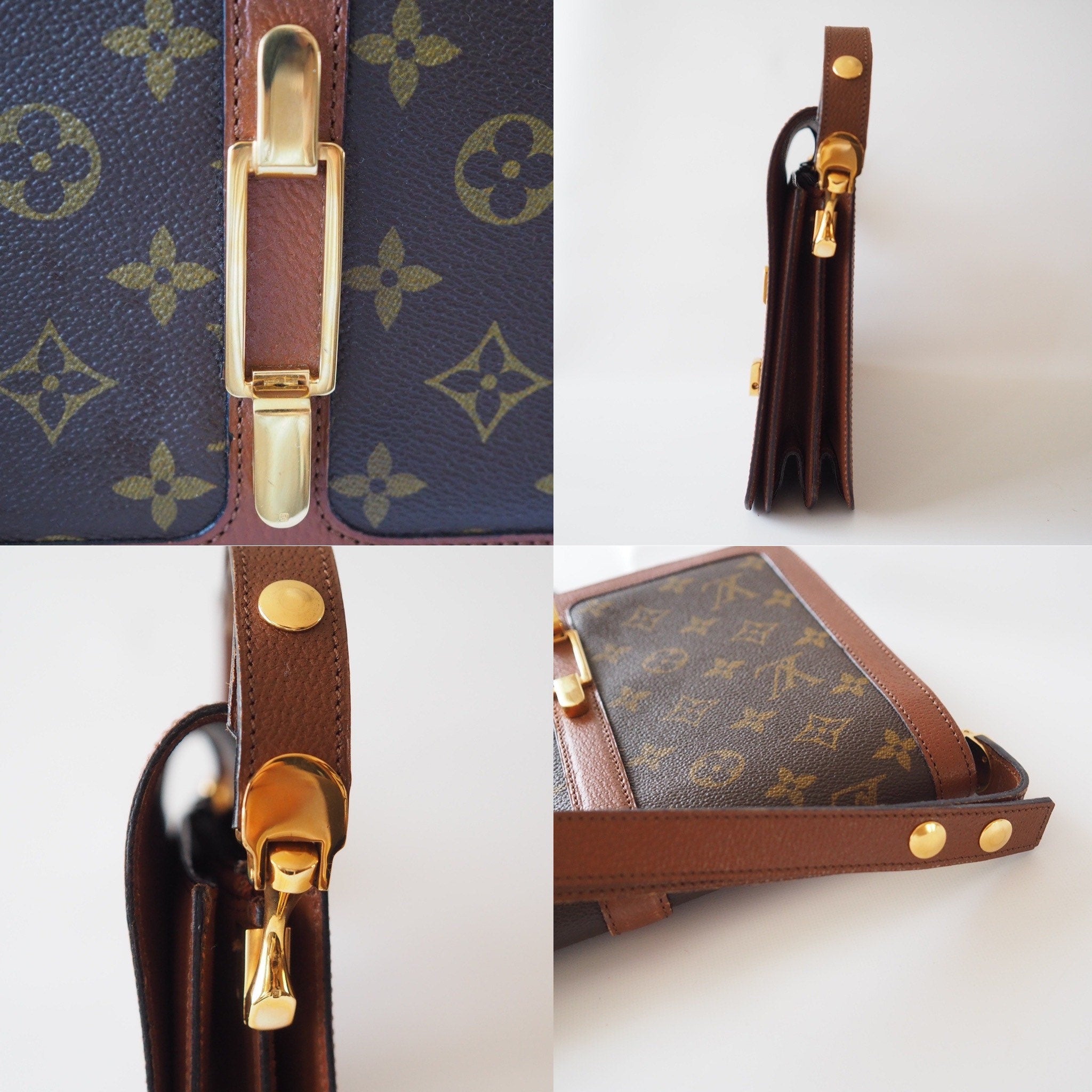 LOUIS VUITTON Monogram Sac Rond Point Shoulder Bag  D5107  Authentic