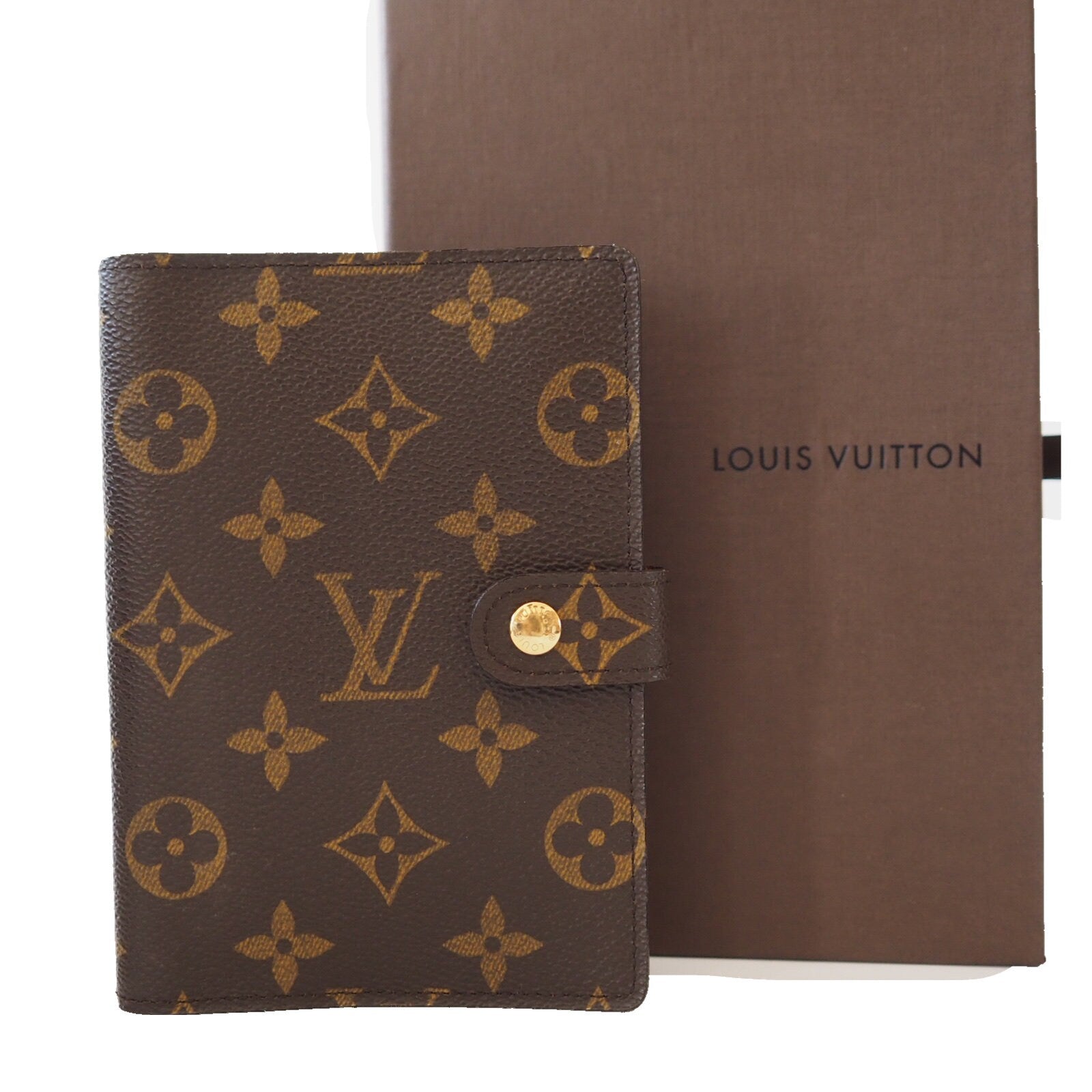 Louis Vuitton Monogram Agenda PM Day Planner Cover LV Authentic