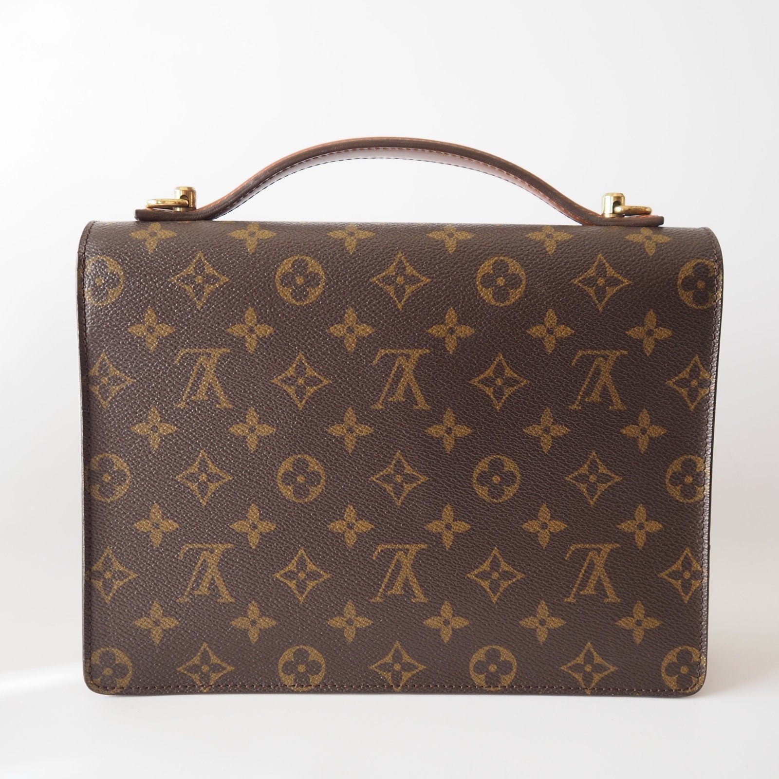 LOUIS VUITTON Monogram Monceau 2way Hand  shoulder Bag M51185  Authentic