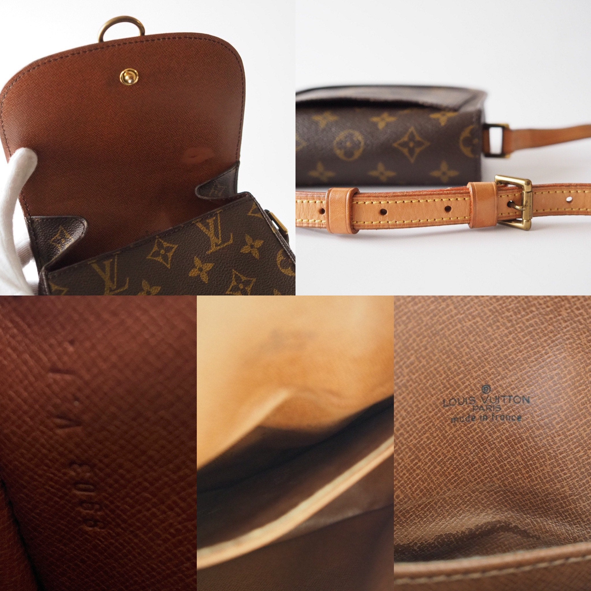 LOUIS VUITTON  Monogram Saint Cloud PM Shoulder Bag lV Vintage Cross body Authentic