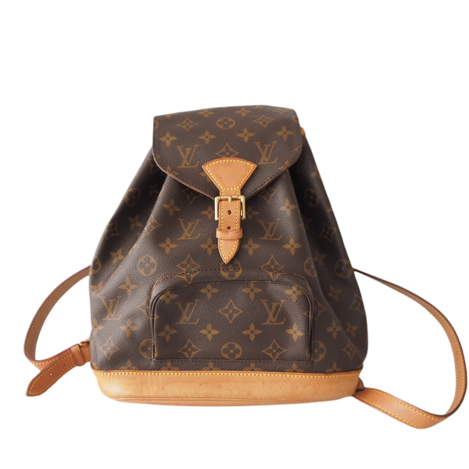 Louis Vuitton Montsouris MM  Monogram Backpack Shoulder Bag Authentic