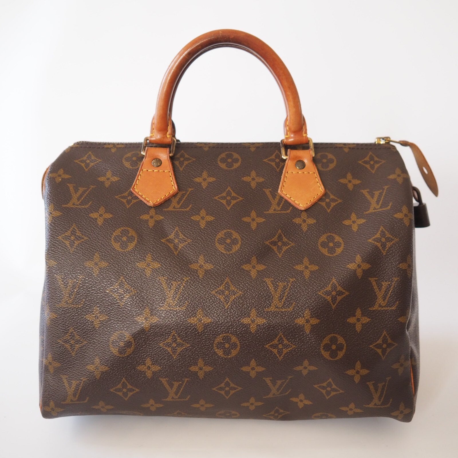 LOUIS VUITTON Speedy 30 Monogram Boston Hand Bag Purse Authentic