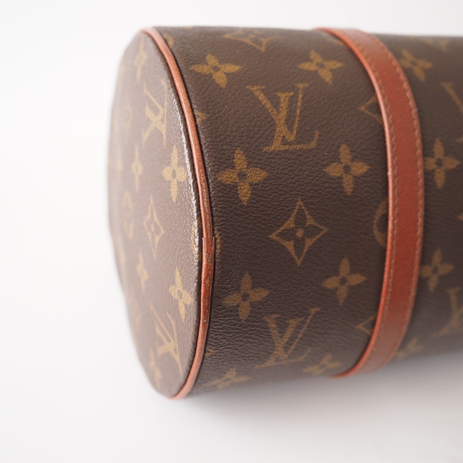 LOUIS VUITTON Monogram Papillon 30 Boston bag M51385 Brown  Authentic