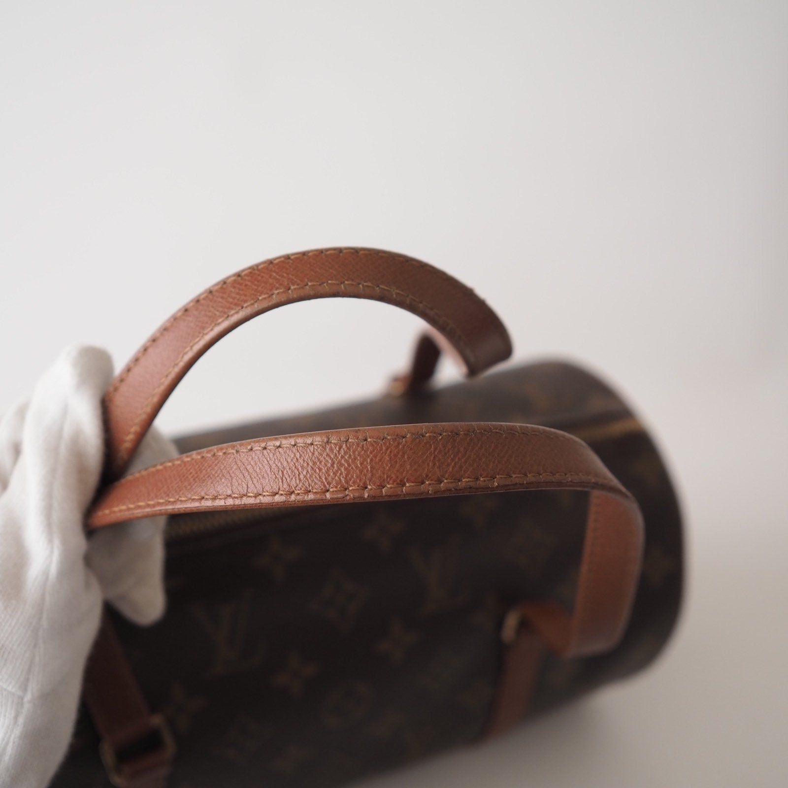 LOUIS VUITTON Monogram Papillon 30 Boston bag M51385 Brown  Authentic