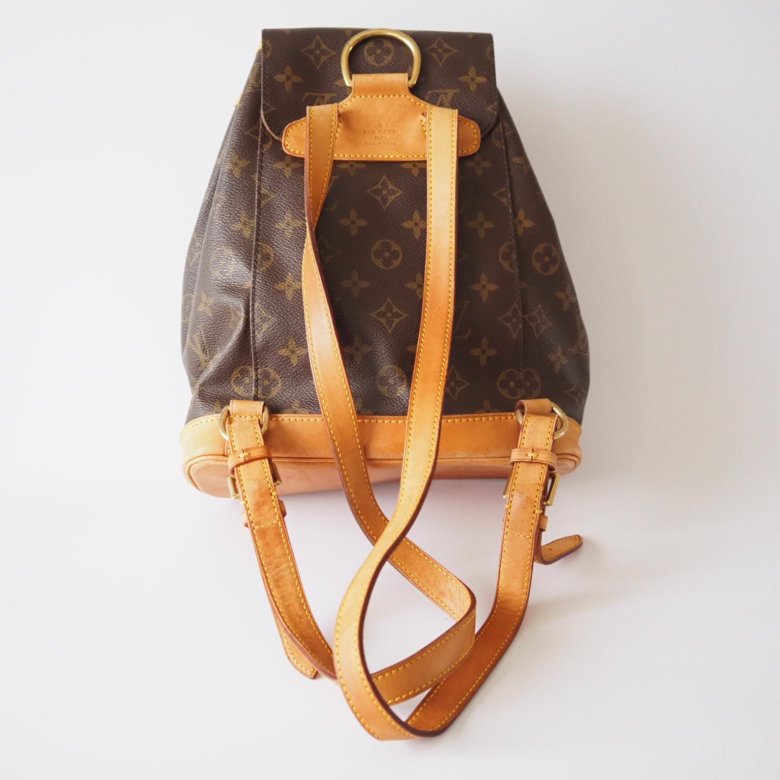 LOUIS VUITTON Montsouris MM Monogram Backpack Shoulder Bag Authentic