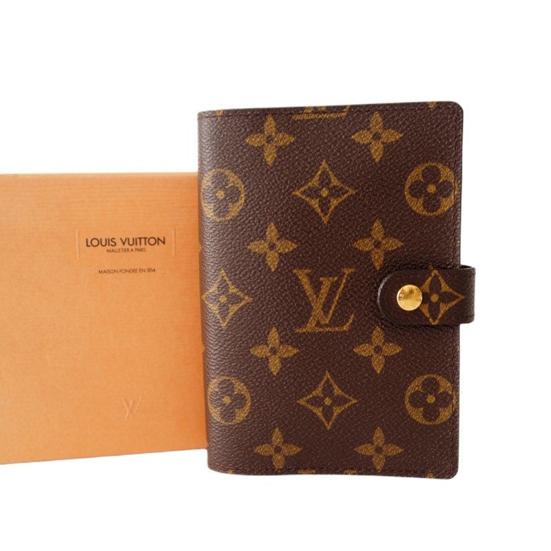 LOUIS VUITTON Monogram Agenda PM Day Planner Cover Lv Authentic Box