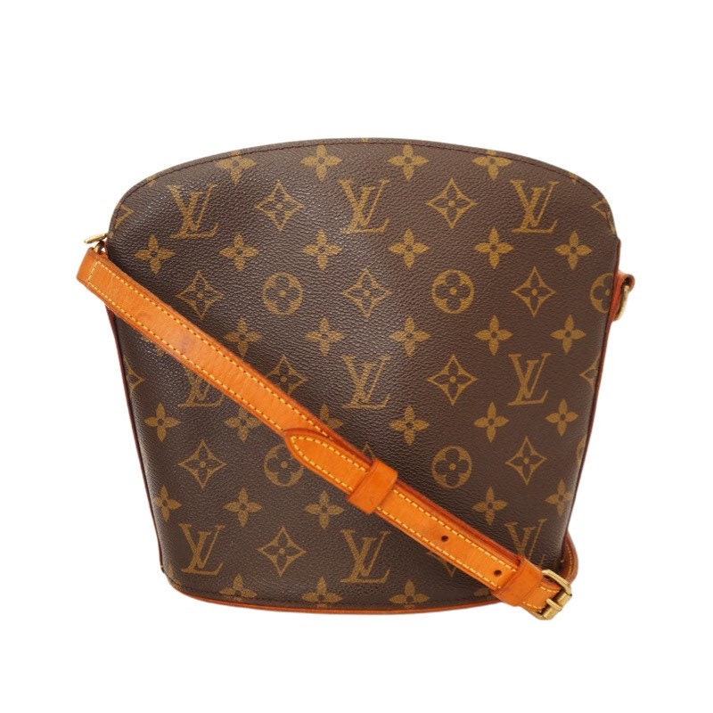 LOUIS VUITTON Monogram Shoulder Bag Drouot M51290 Browns  LV Vintage Authentic