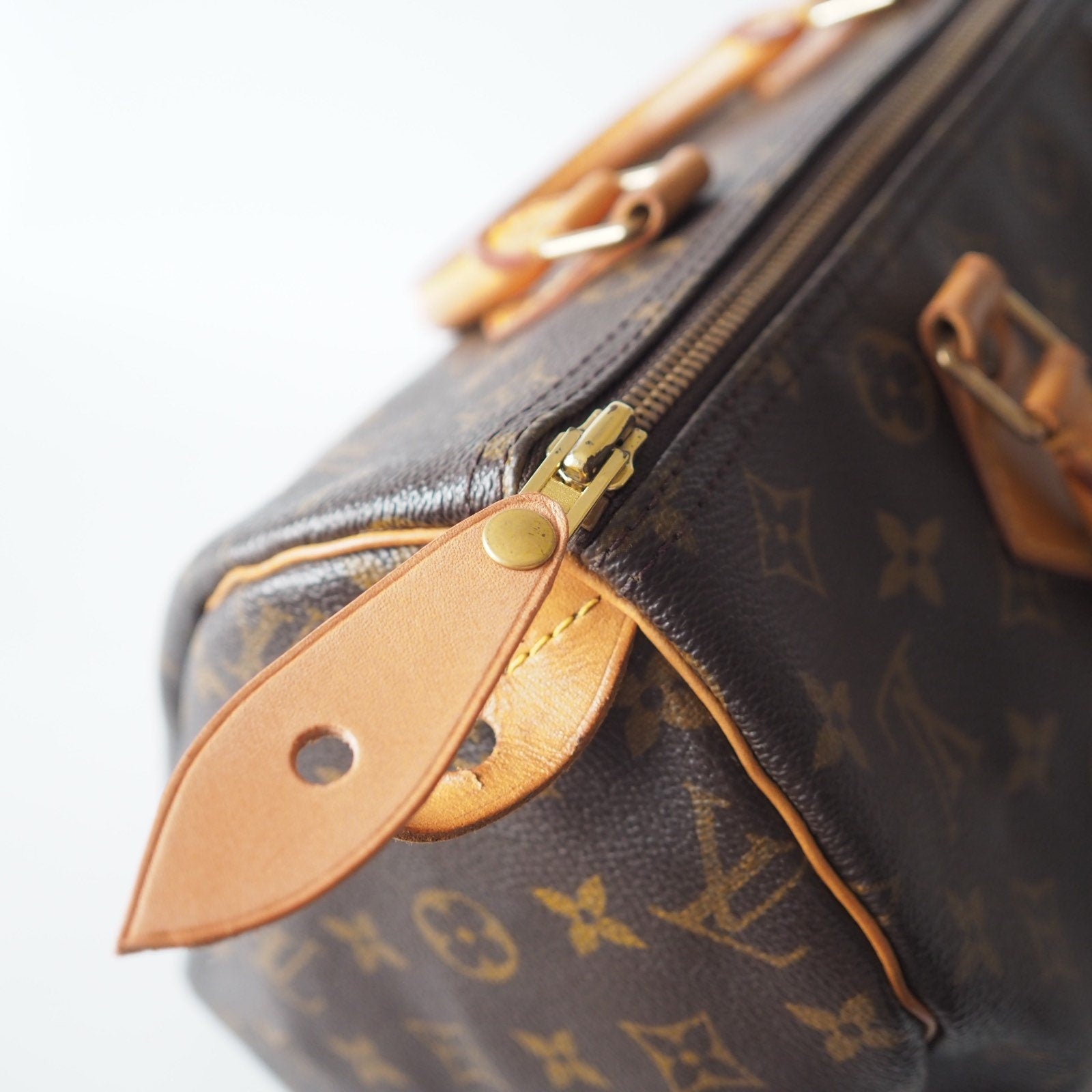 LOUIS VUITTON Speedy 30 Monogram Boston Hand Bag Purse Authentic