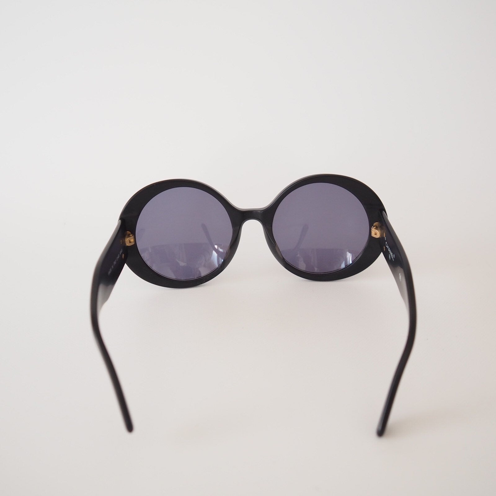 CHANEL CC Logo CHANEL Sunglasses Black Vintage