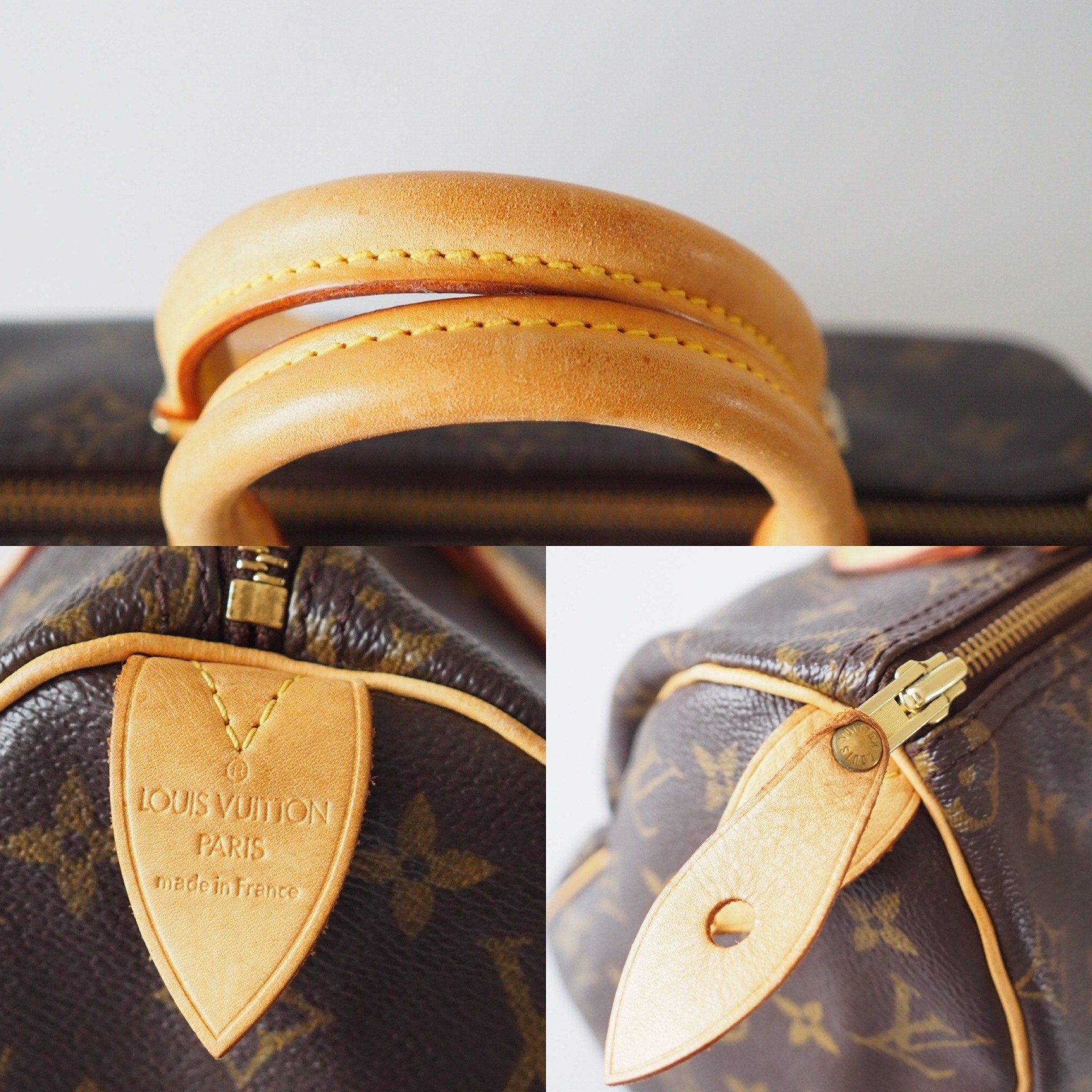 LOUIS VUITTON Speedy 25 Monogram Boston Hand Bag M41528 Purse Authentic