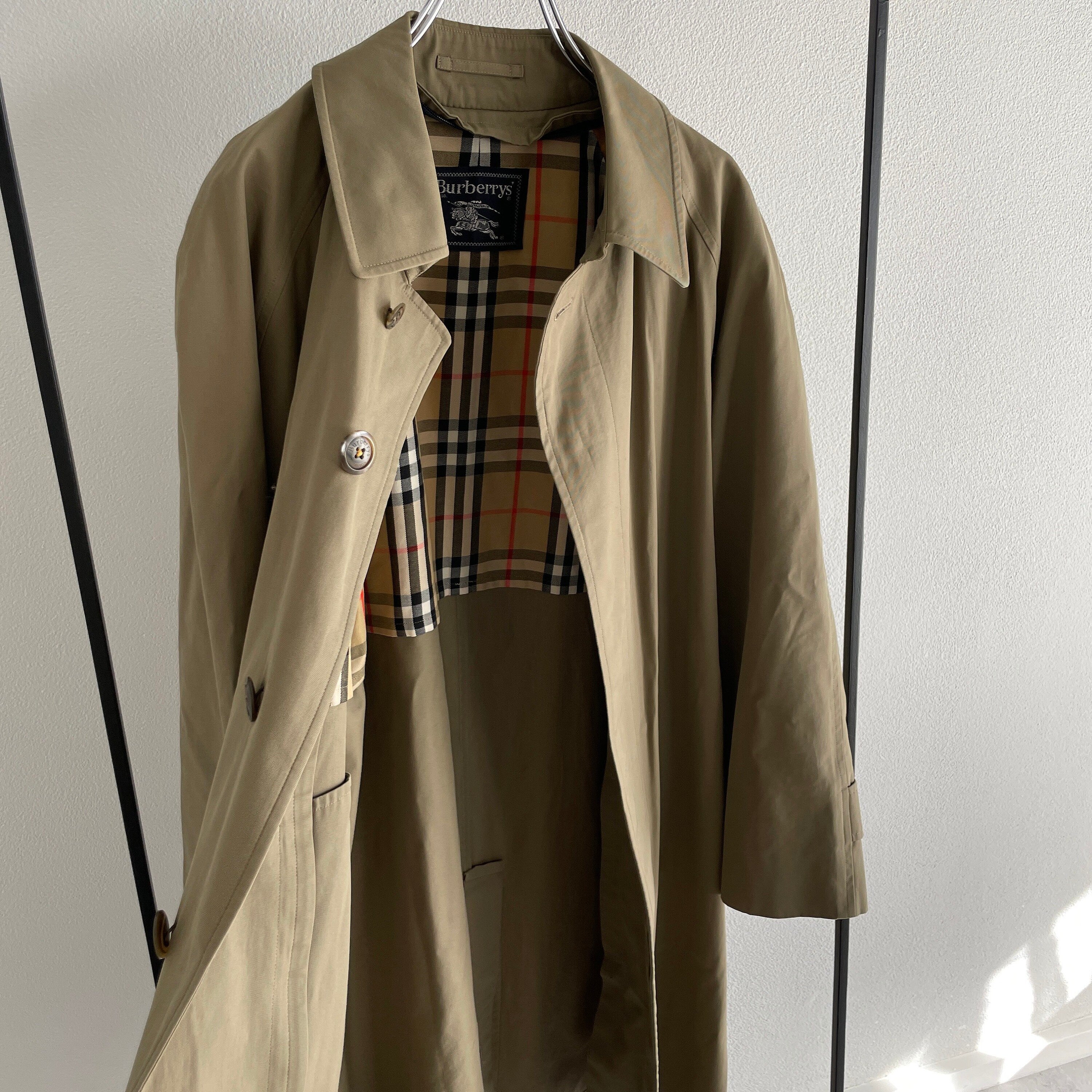 Burberry Trench Coat Jacket Nova Check Vintage Authentic