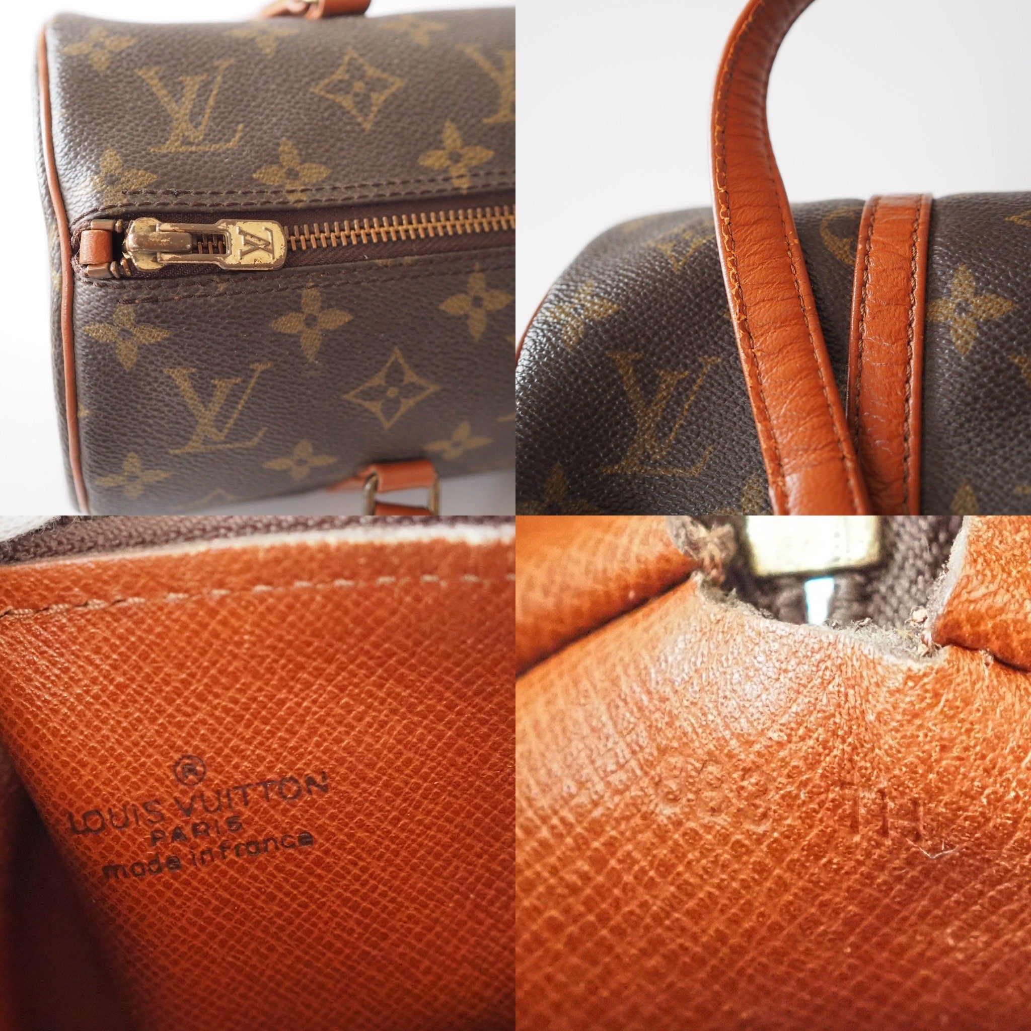 LOUIS VUITTON Papillon 30 Hand Bag M51365 Vintage Authentic