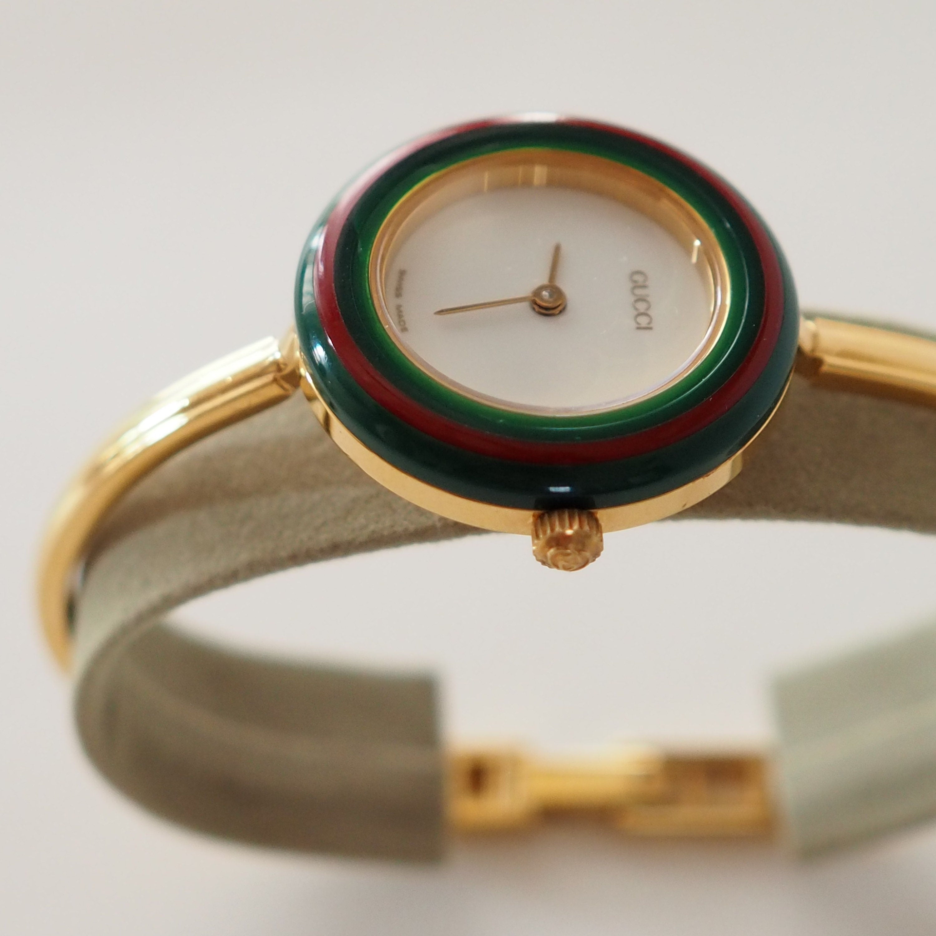 GUCCI Accessories Change Bezel 12 colors Bangle watch Wristwatch Gold