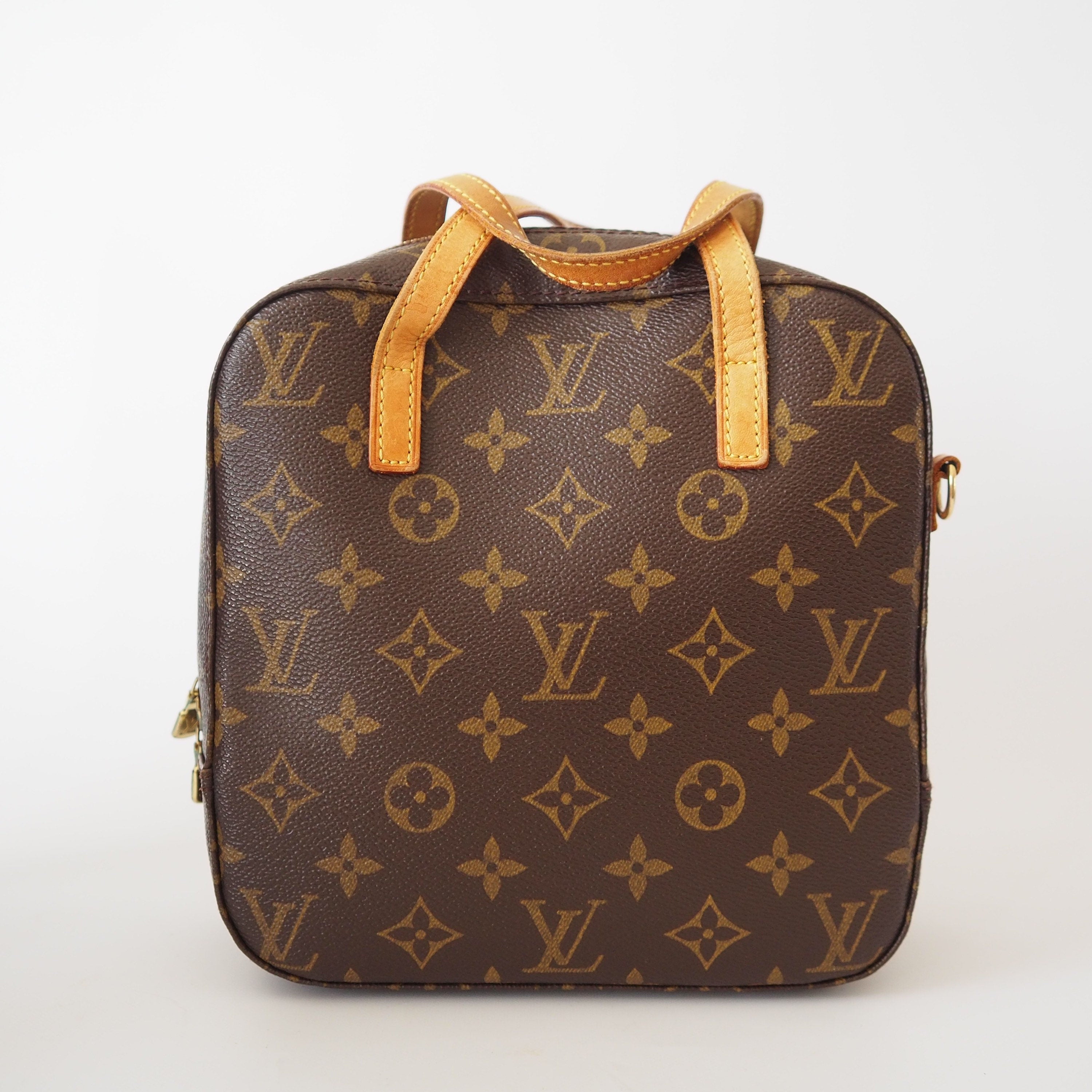 LOUIS VUITTON Monogram Spontini M47500 Shoulder Bag Brown  Authentic