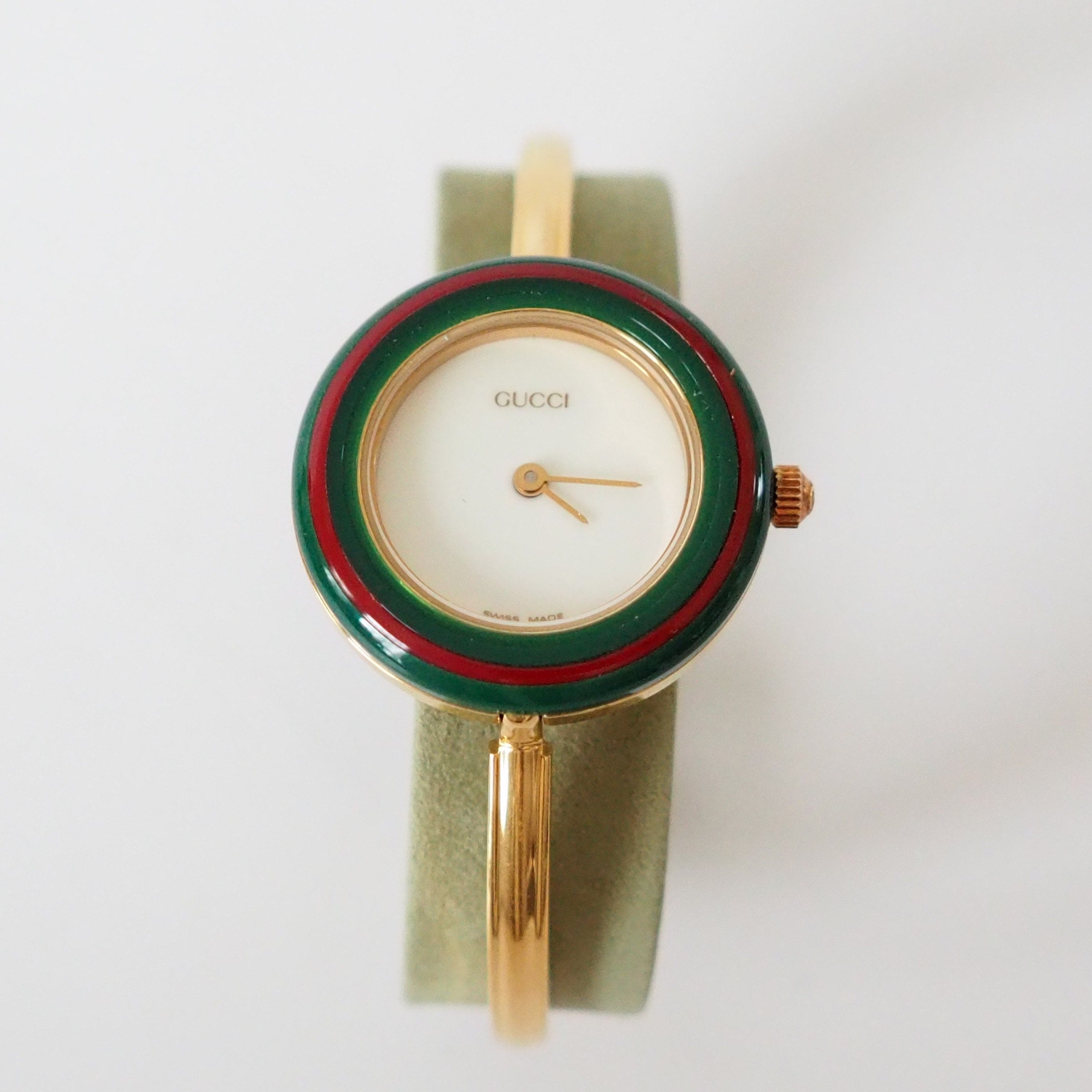 GUCCI Accessories Change Bezel 12 colors Bangle watch Wristwatch Gold