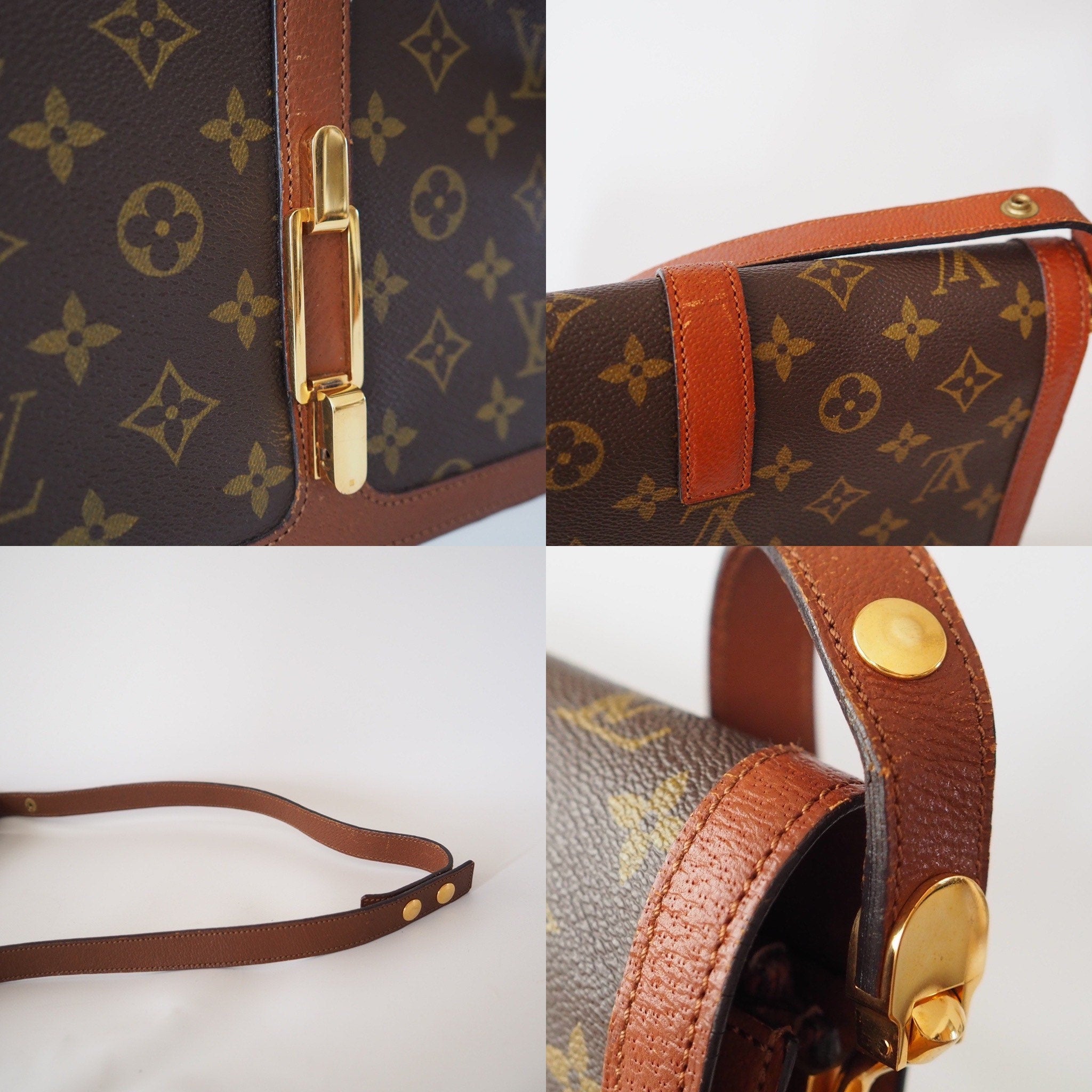 LOUIS VUITTON Monogram Sac Rond Point Shoulder Bag D5107 Authentic