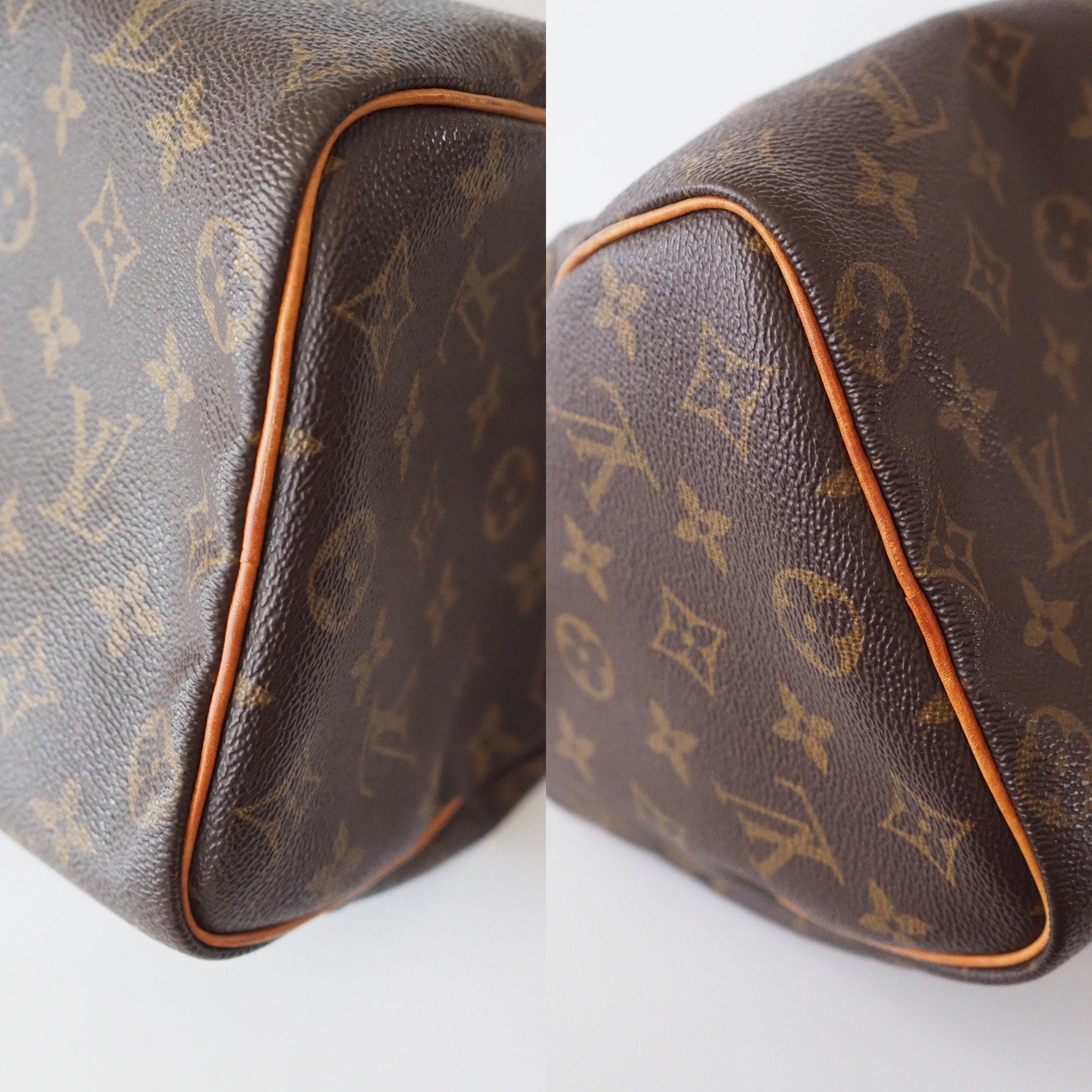 LOUIS VUITTON Speedy 25 Monogram Boston Hand Bag M41528 Purse Authentic