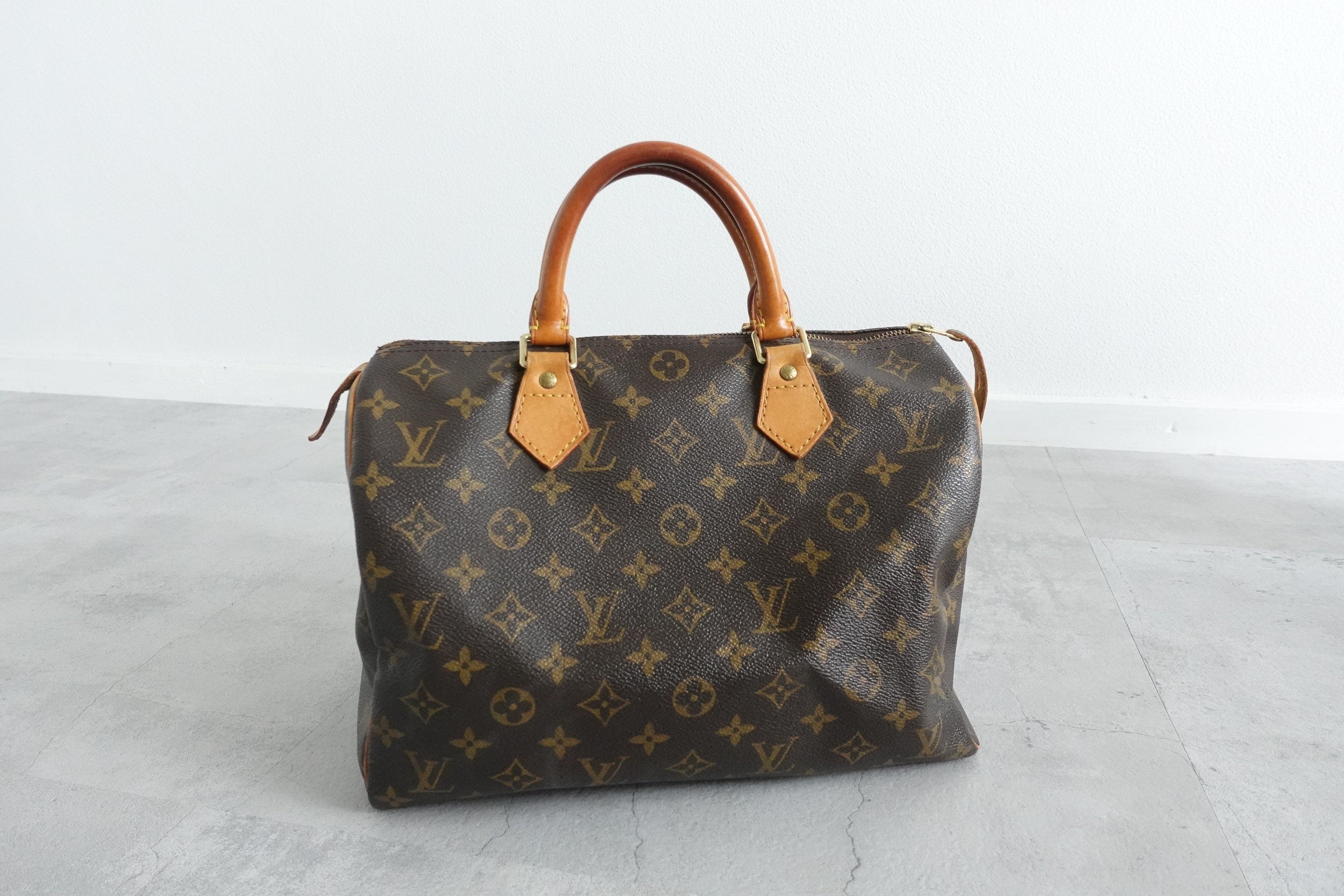 LOUIS VUITTON Speedy 30 Monogram Boston Hand Bag Purse Authentic