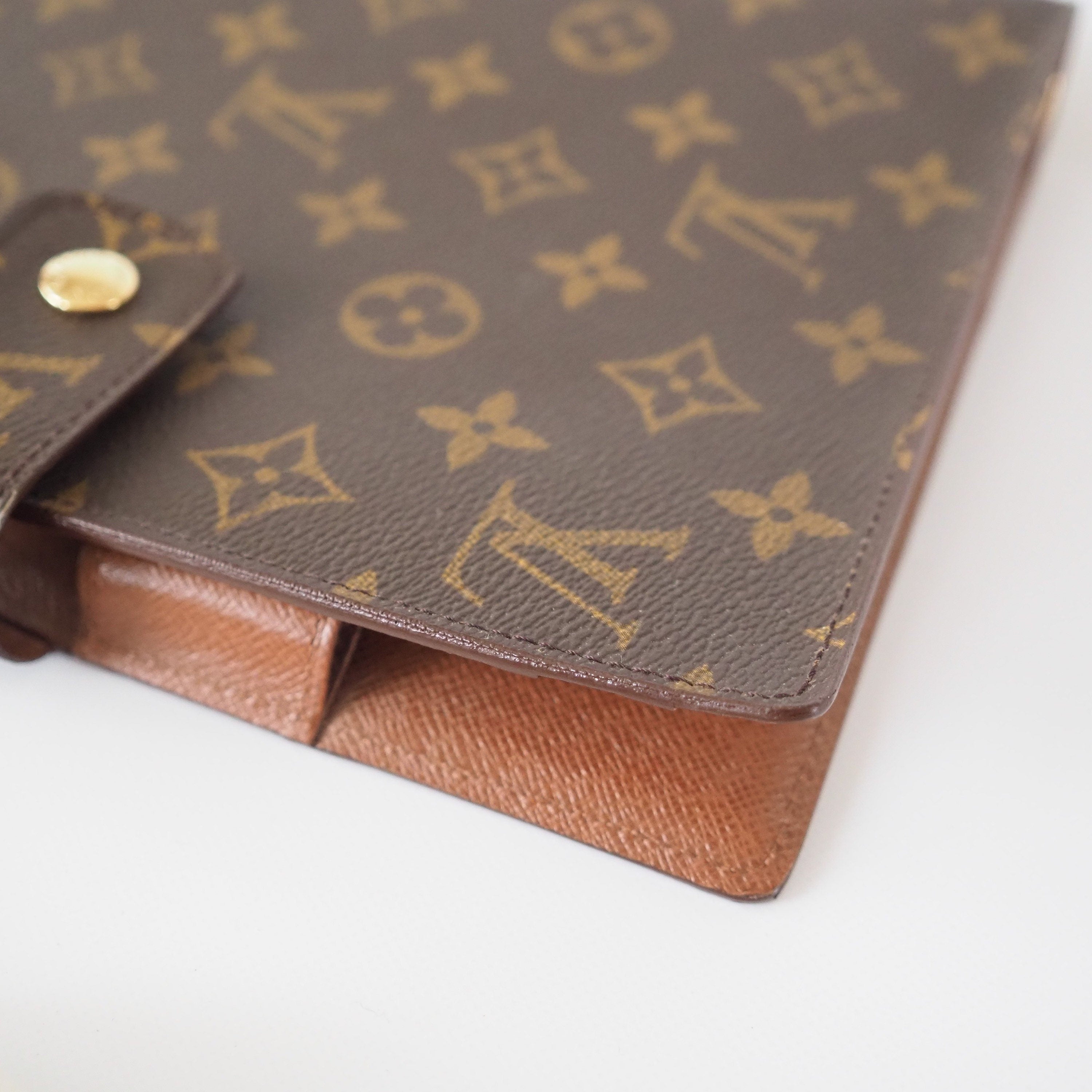 LOUIS VUITTON Monogram Agenda GM Day Planner Cover Authentic