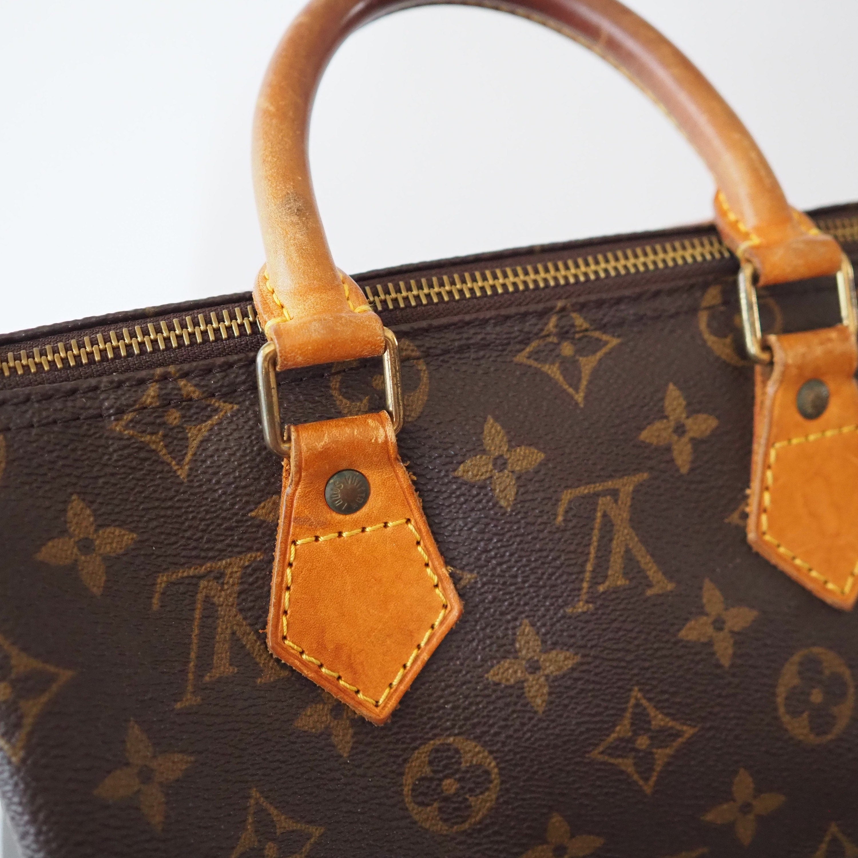 LOUIS VUITTON Speedy 25 Monogram Boston Hand Bag M41528 Purse Authentic