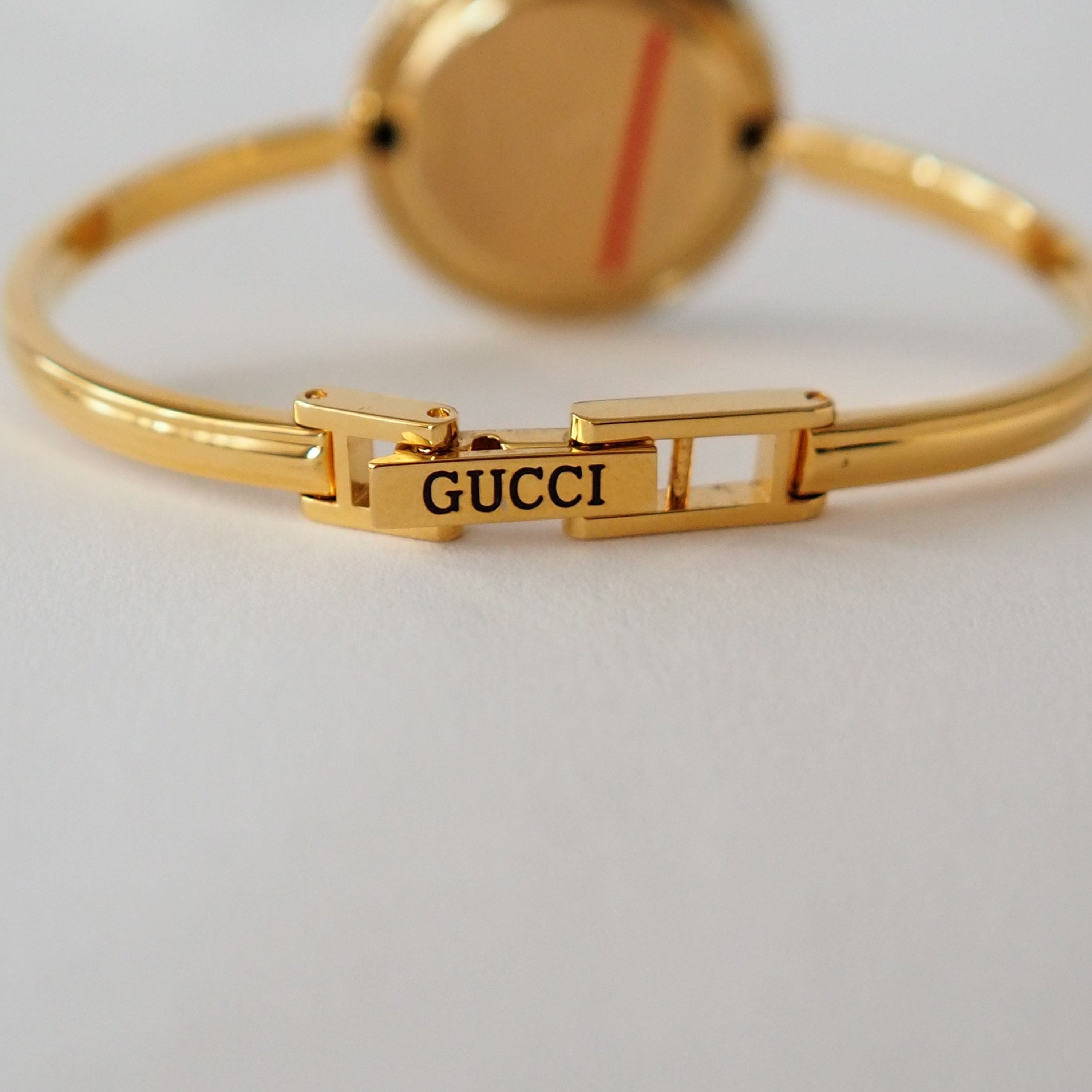 GUCCI Accessories Change Bezel 12 colors Bangle watch Wristwatch Gold