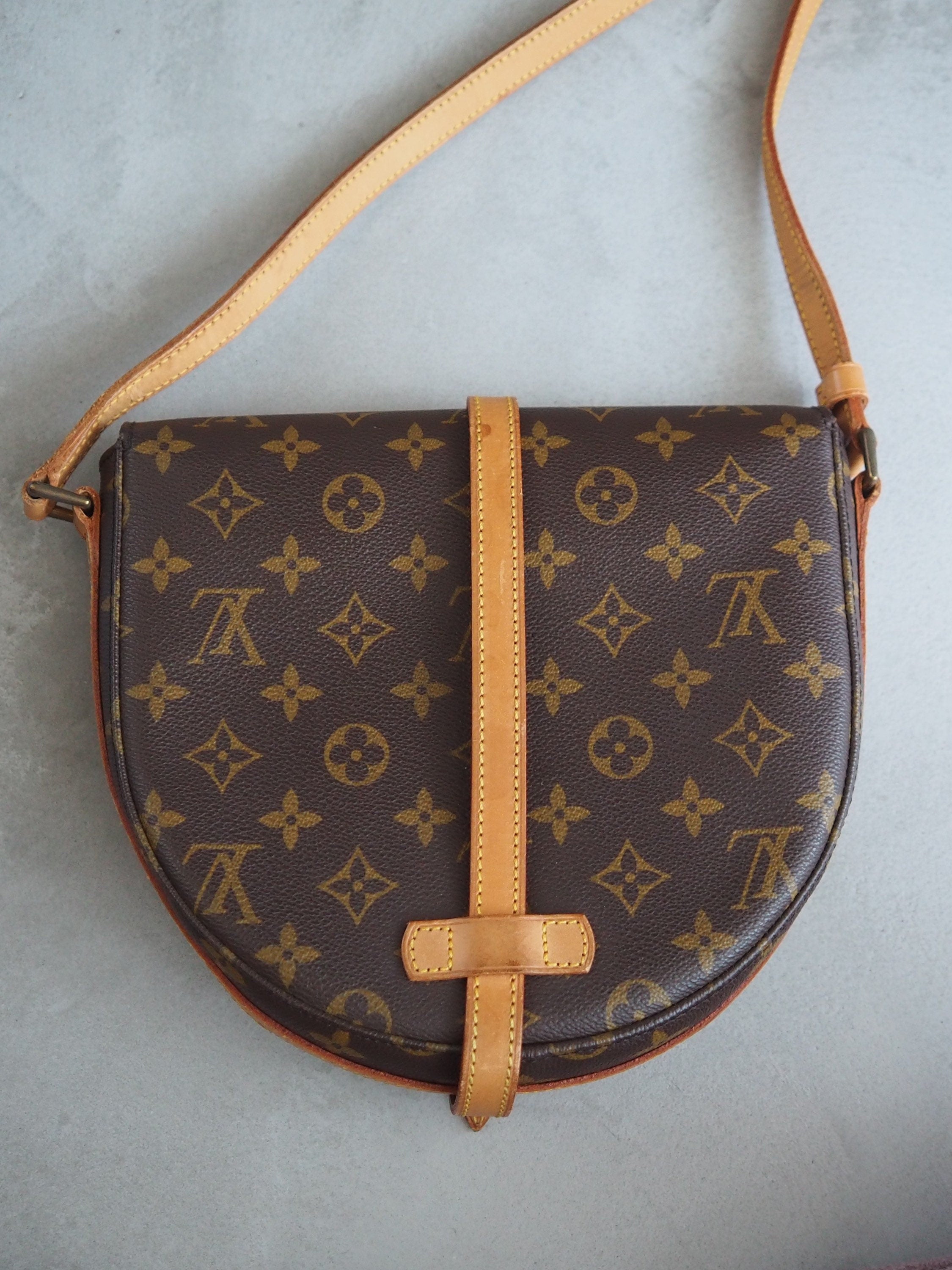 LOUIS VUITTON Monogram Chantilly MM Shoulder Bag Authentic