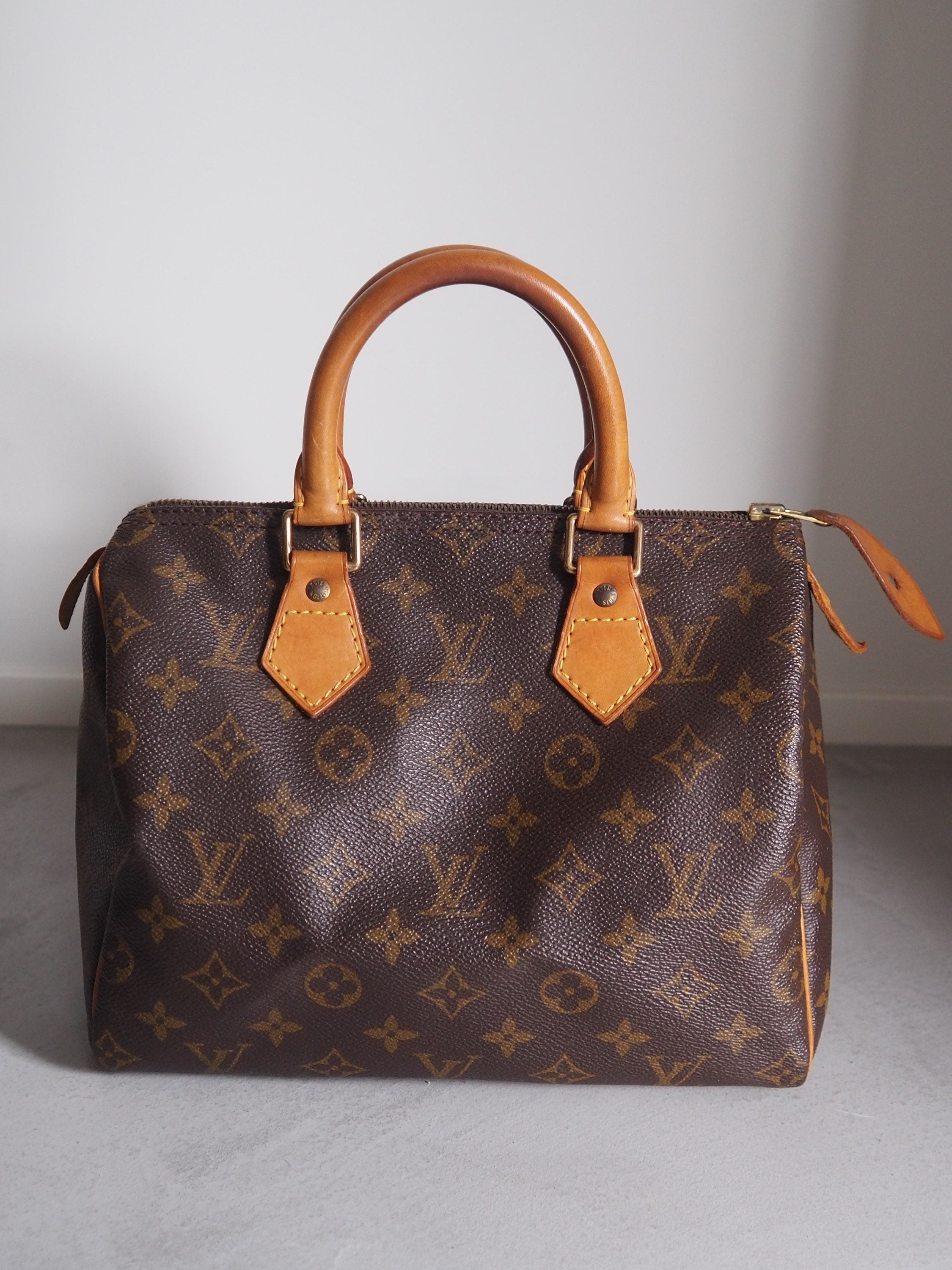 LOUIS VUITTON Speedy 25 Monogram Boston Hand Bag M41528 Purse Authentic