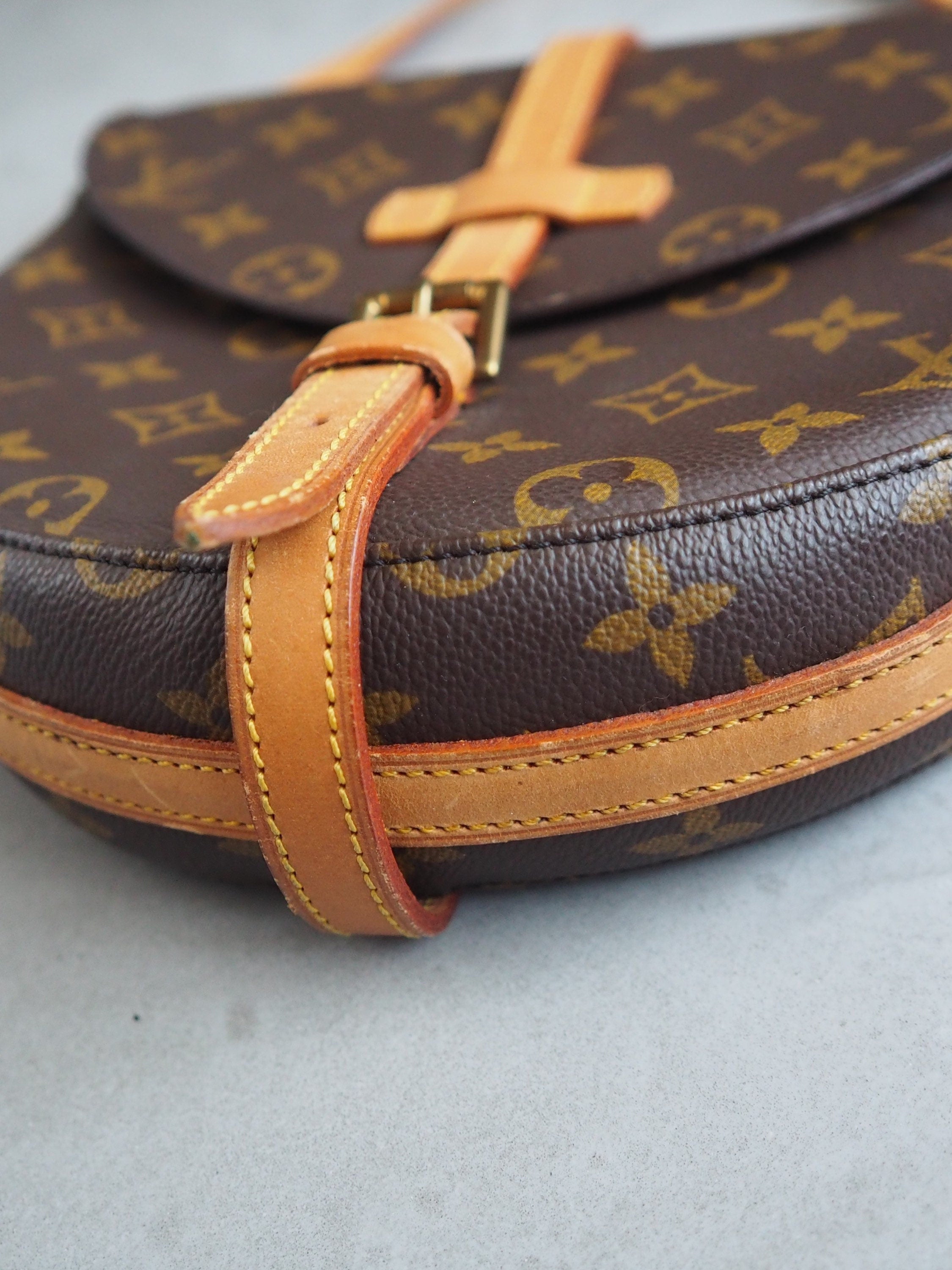 LOUIS VUITTON Monogram Chantilly MM Shoulder Bag Authentic