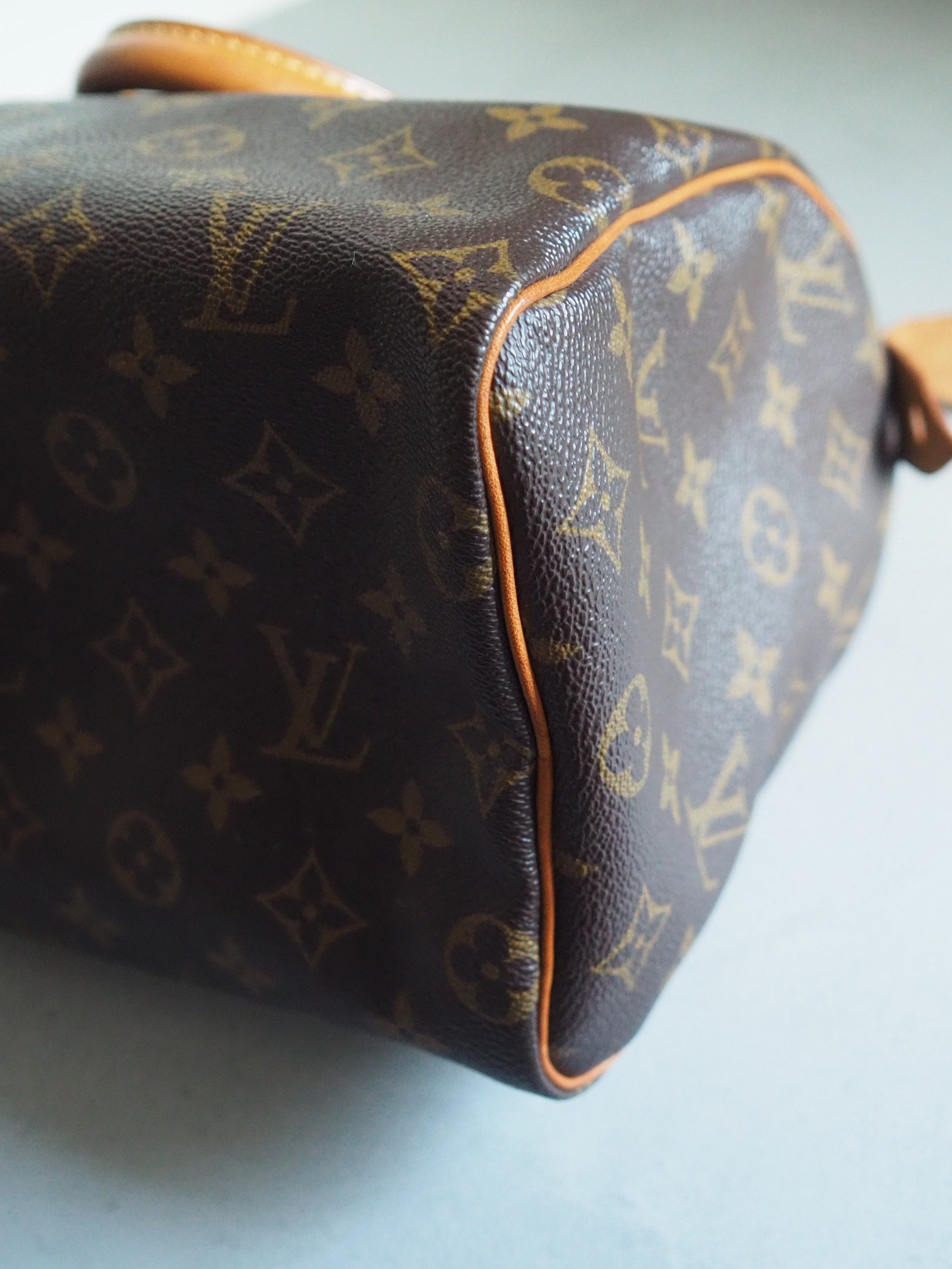 LOUIS VUITTON Speedy 25 Monogram Boston Hand Bag M41528 Purse Authentic