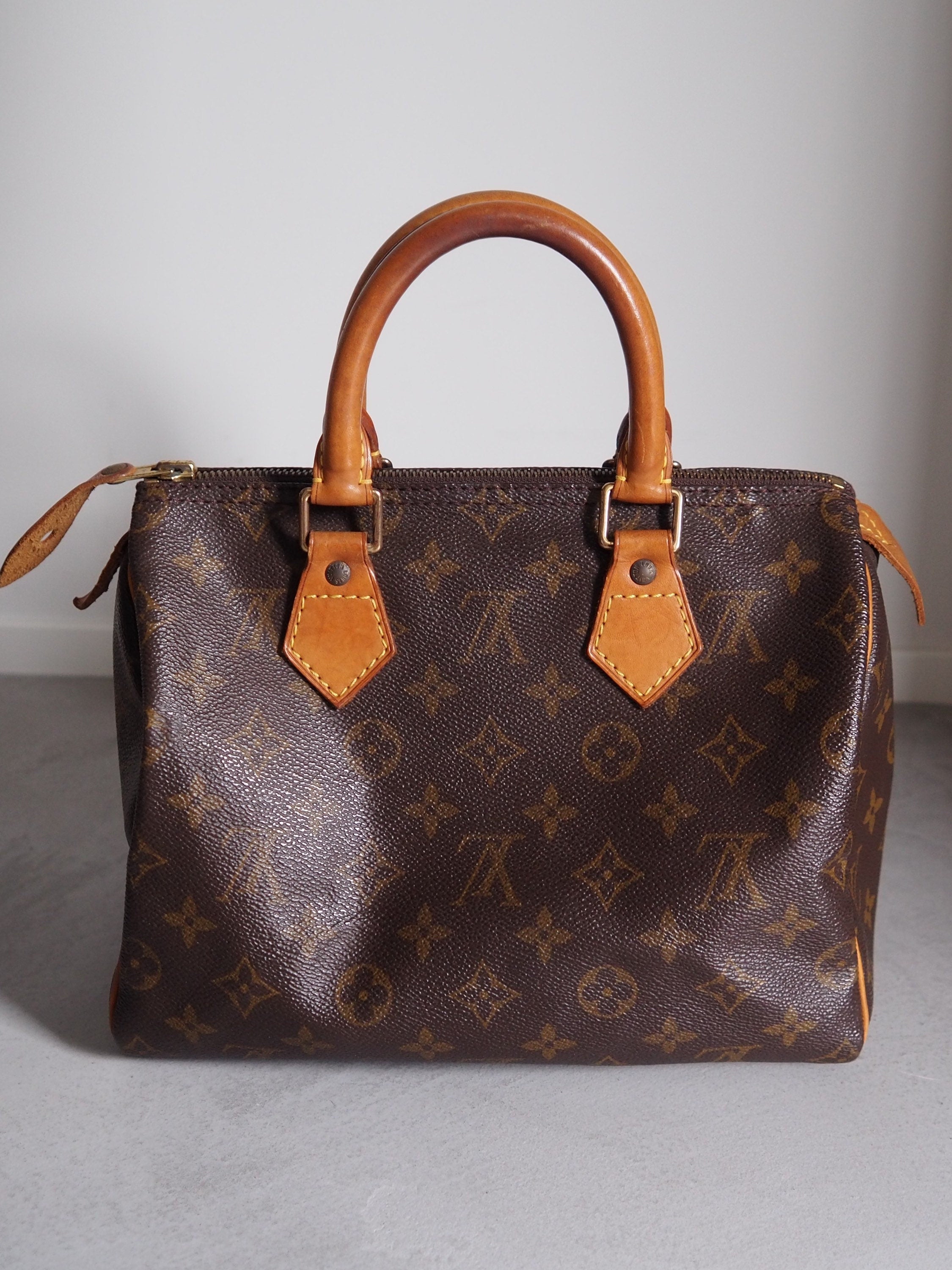 LOUIS VUITTON Speedy 25 Monogram Boston Hand Bag M41528 Purse Authentic