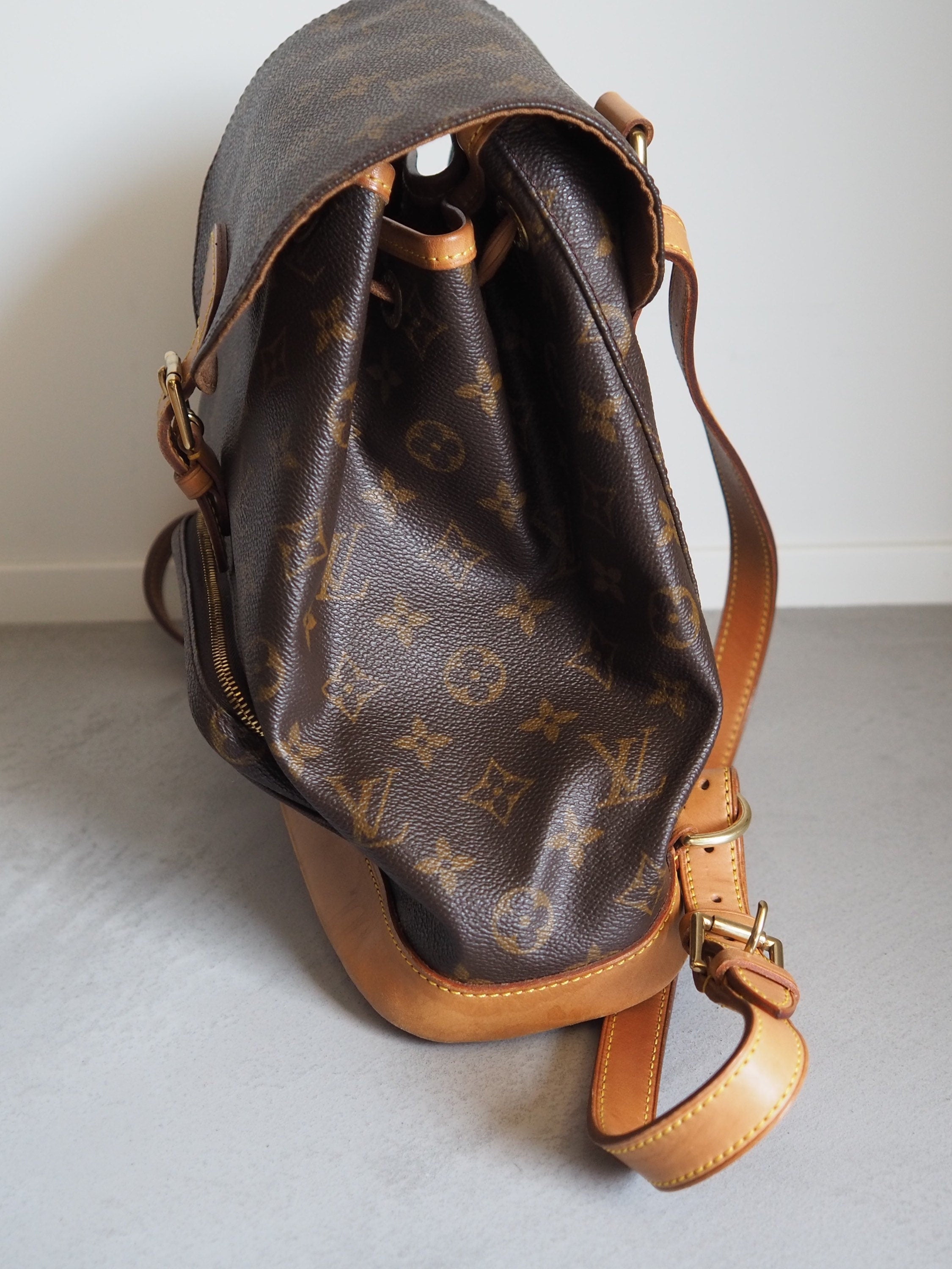 LOUIS VUITTON Montsouris MM Monogram Backpack Shoulder Bag Authentic