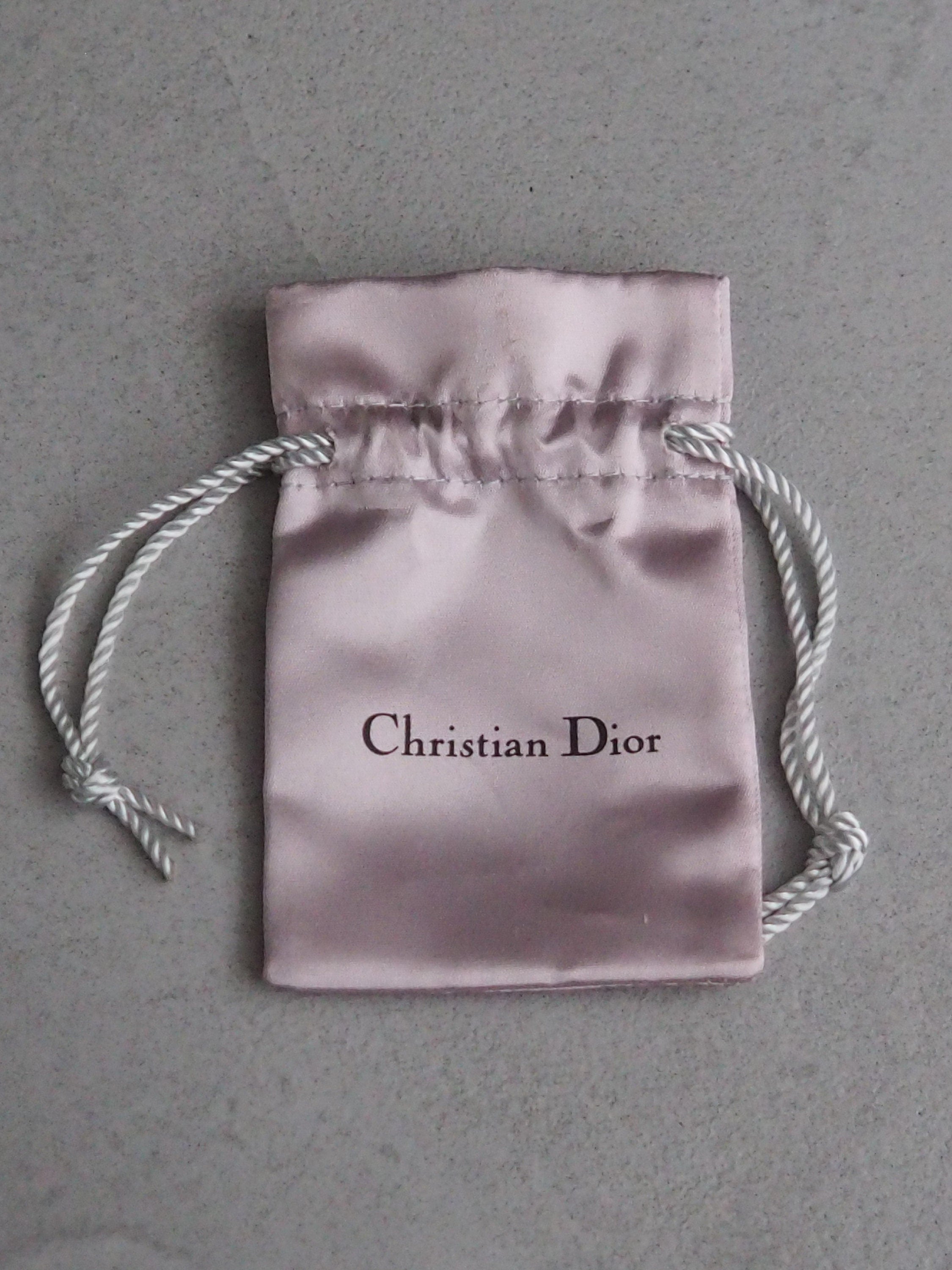 Christian Dior Necklace CD Logo Vintage Metal Gold Authentic