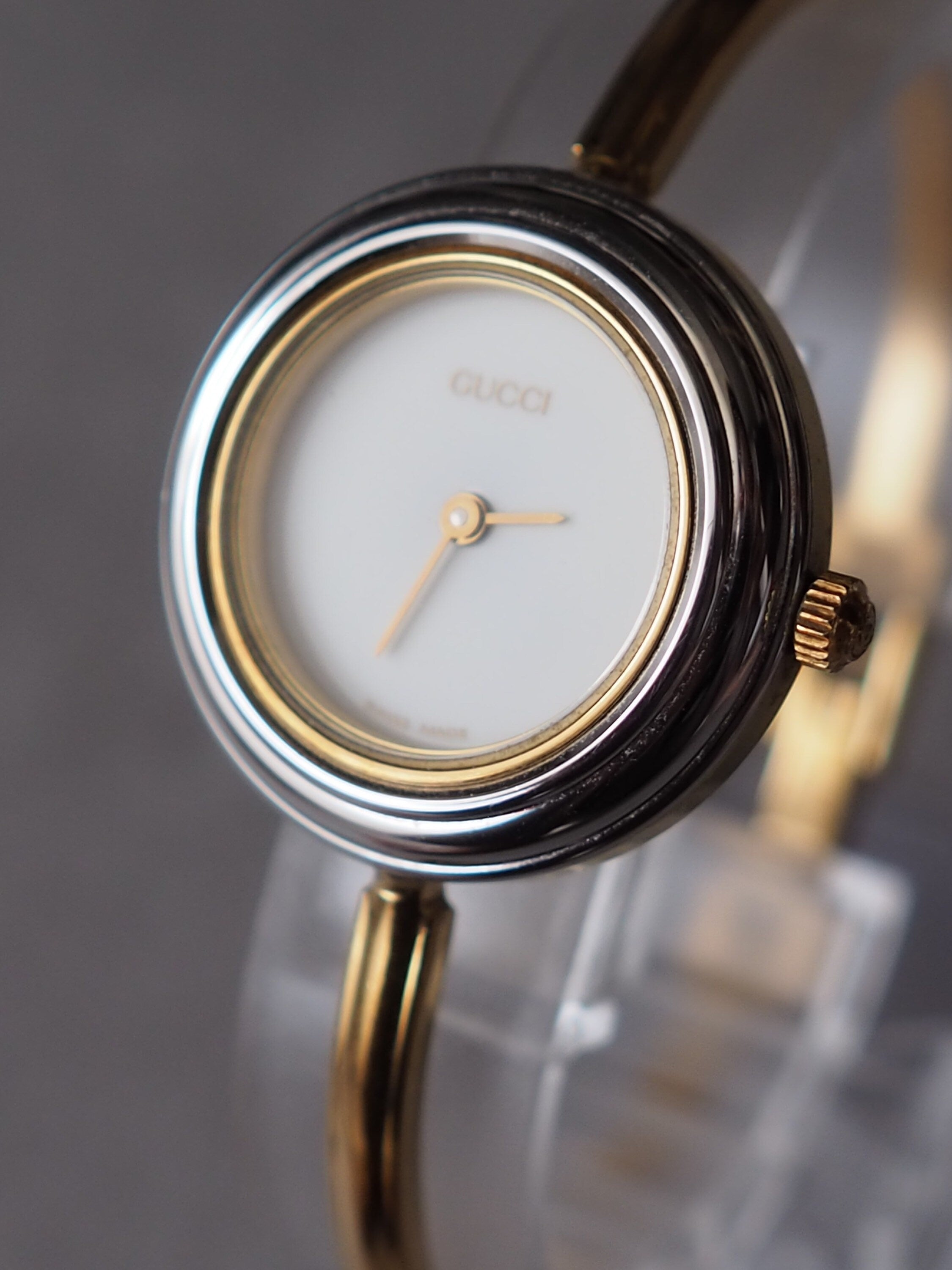 GUCCI Accessories Change Bezel 12 colors Bangle watch Wristwatch Gold