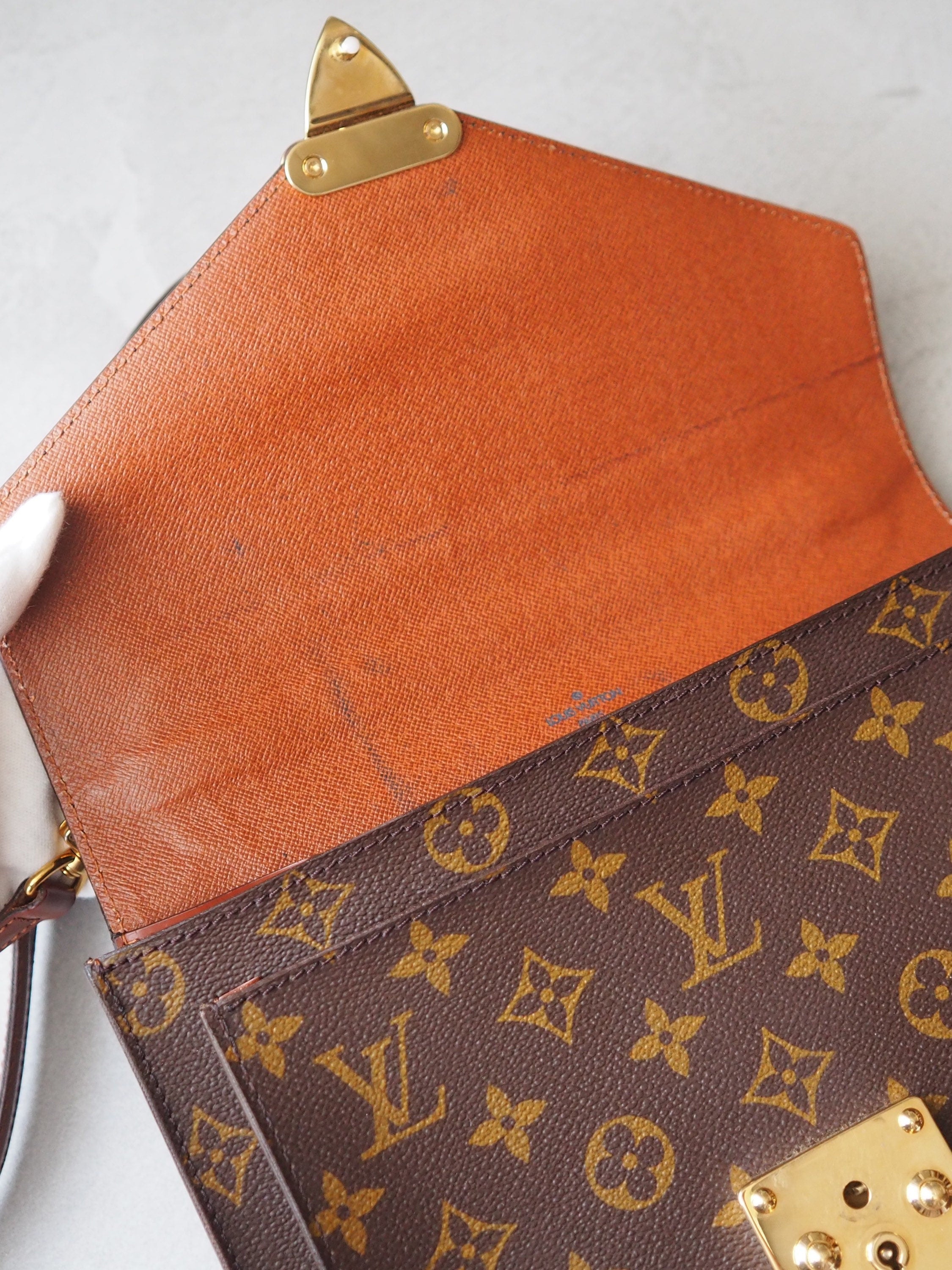 LOUIS VUITTON Monogram Monceau 2way Hand Shoulder Bag M51185 Authentic