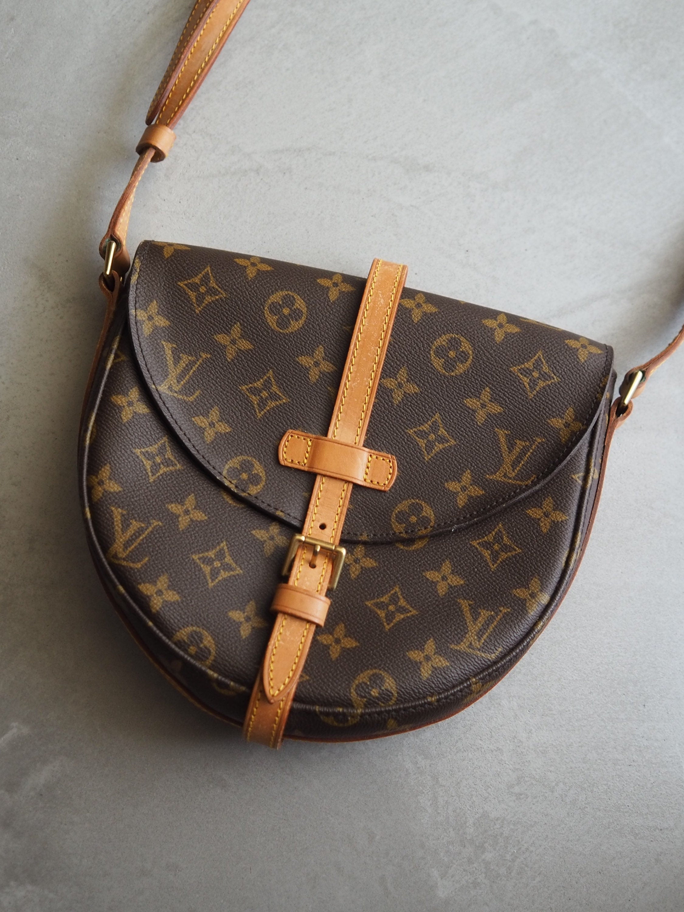 LOUIS VUITTON Monogram Chantilly MM Shoulder Bag Authentic