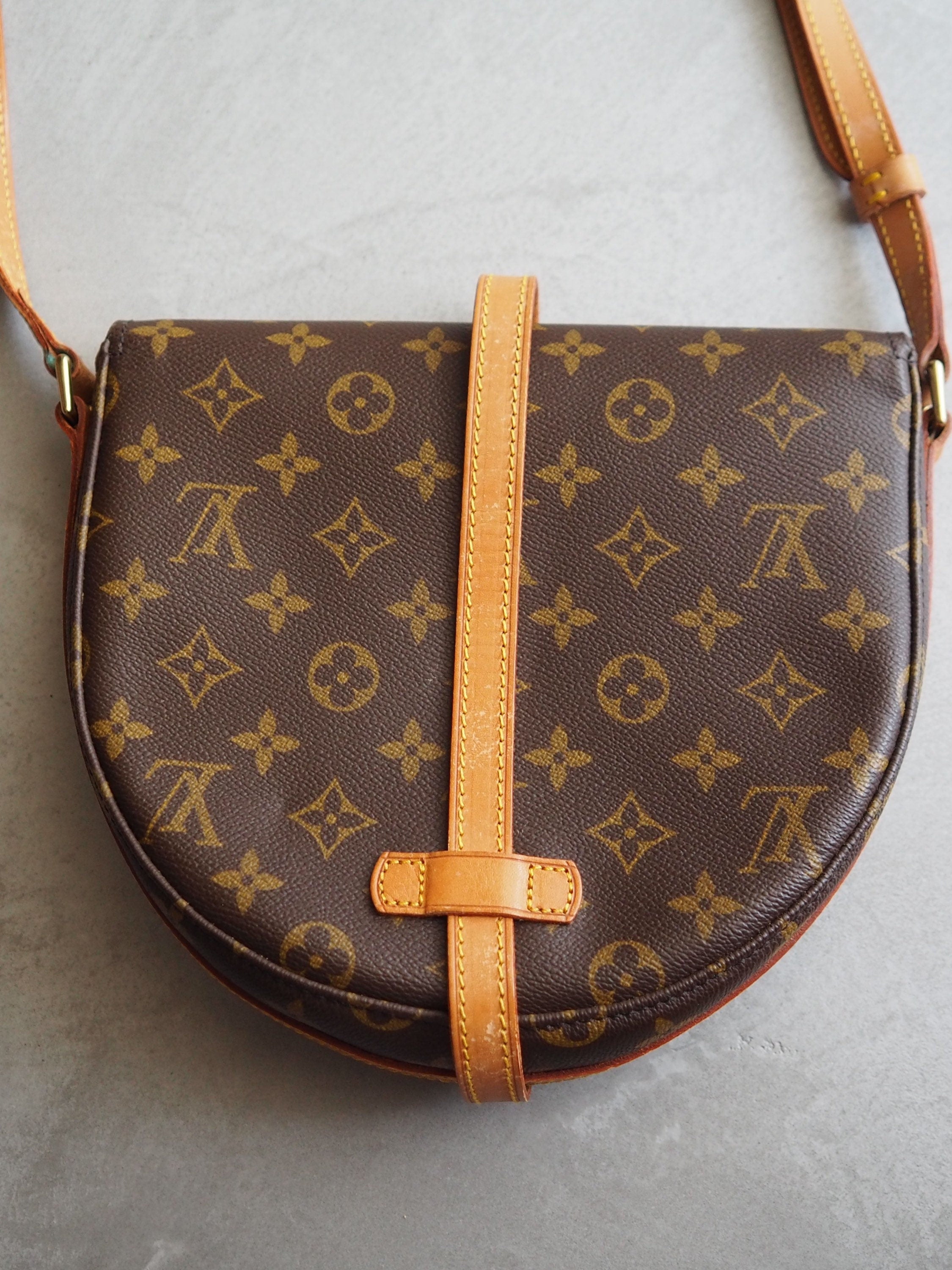 LOUIS VUITTON Monogram Chantilly MM Shoulder Bag Authentic