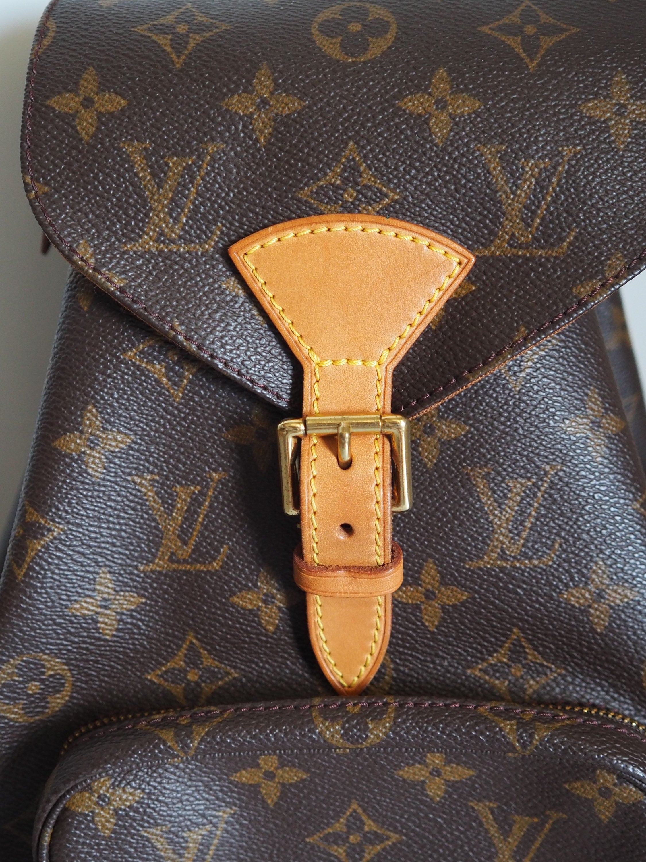 LOUIS VUITTON Montsouris MM Monogram Backpack Shoulder Bag Authentic