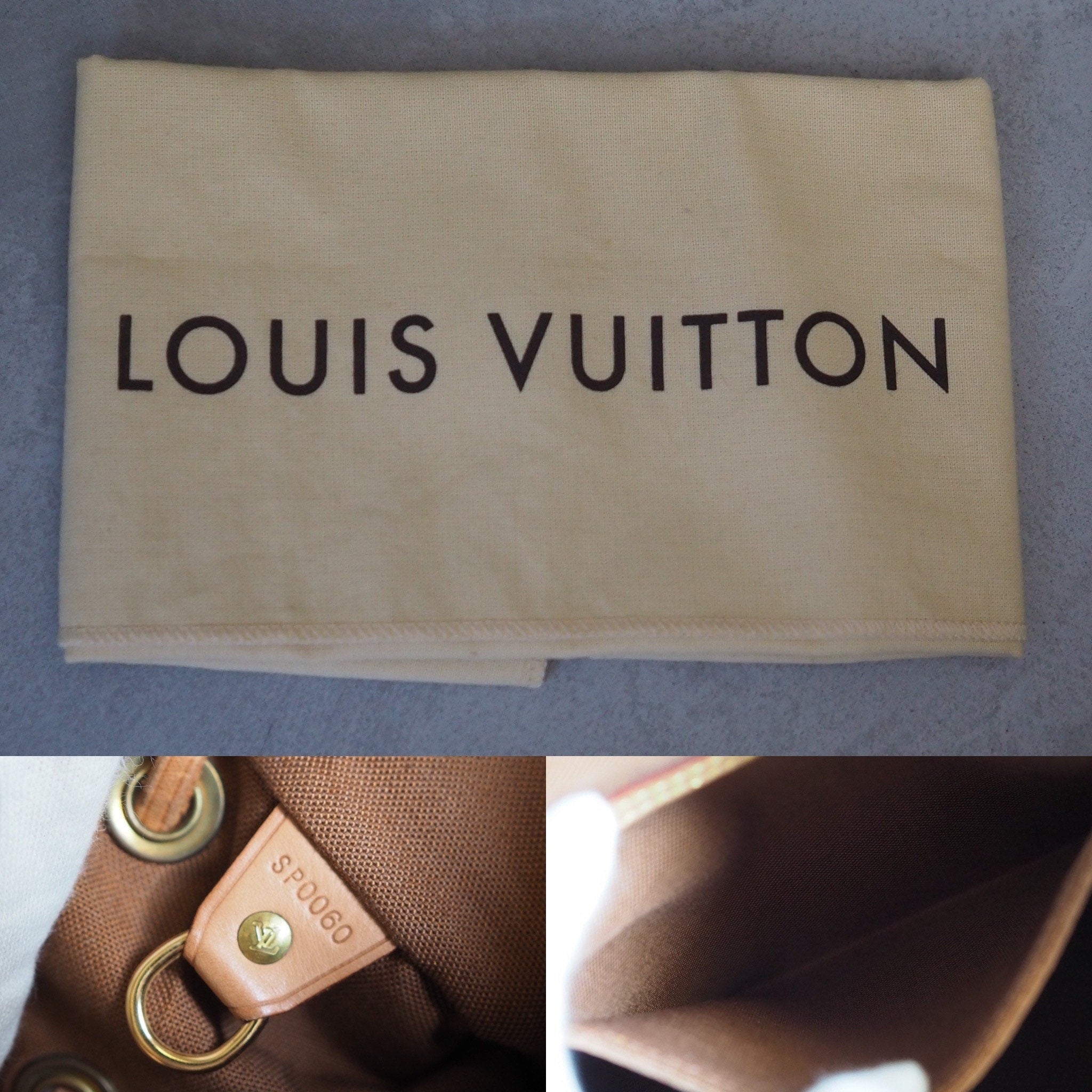 LOUIS VUITTON Montsouris MM Monogram Backpack Shoulder Bag Authentic