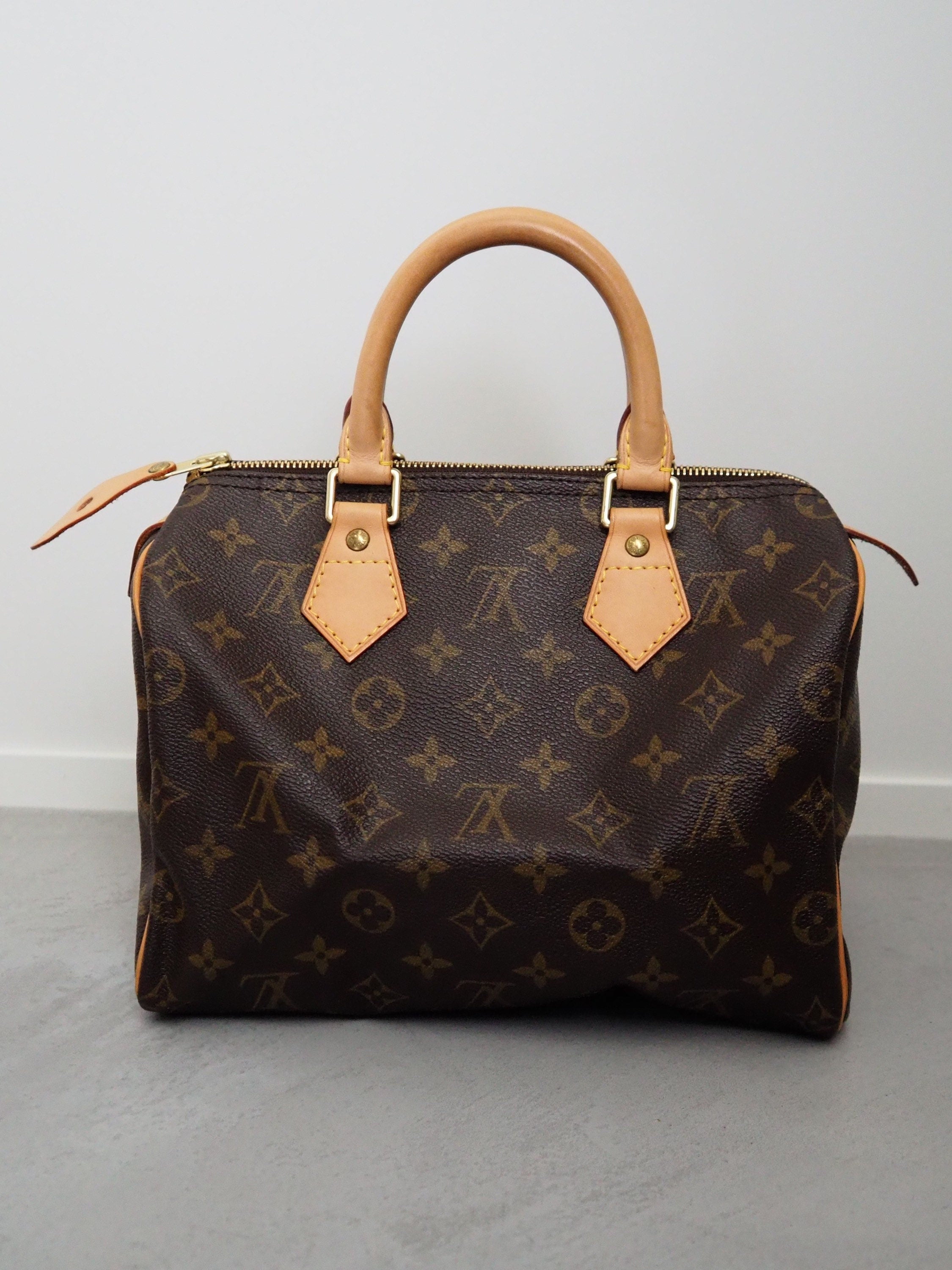 LOUIS VUITTON Speedy 25 Monogram Boston Hand Bag M41528 Purse Authentic