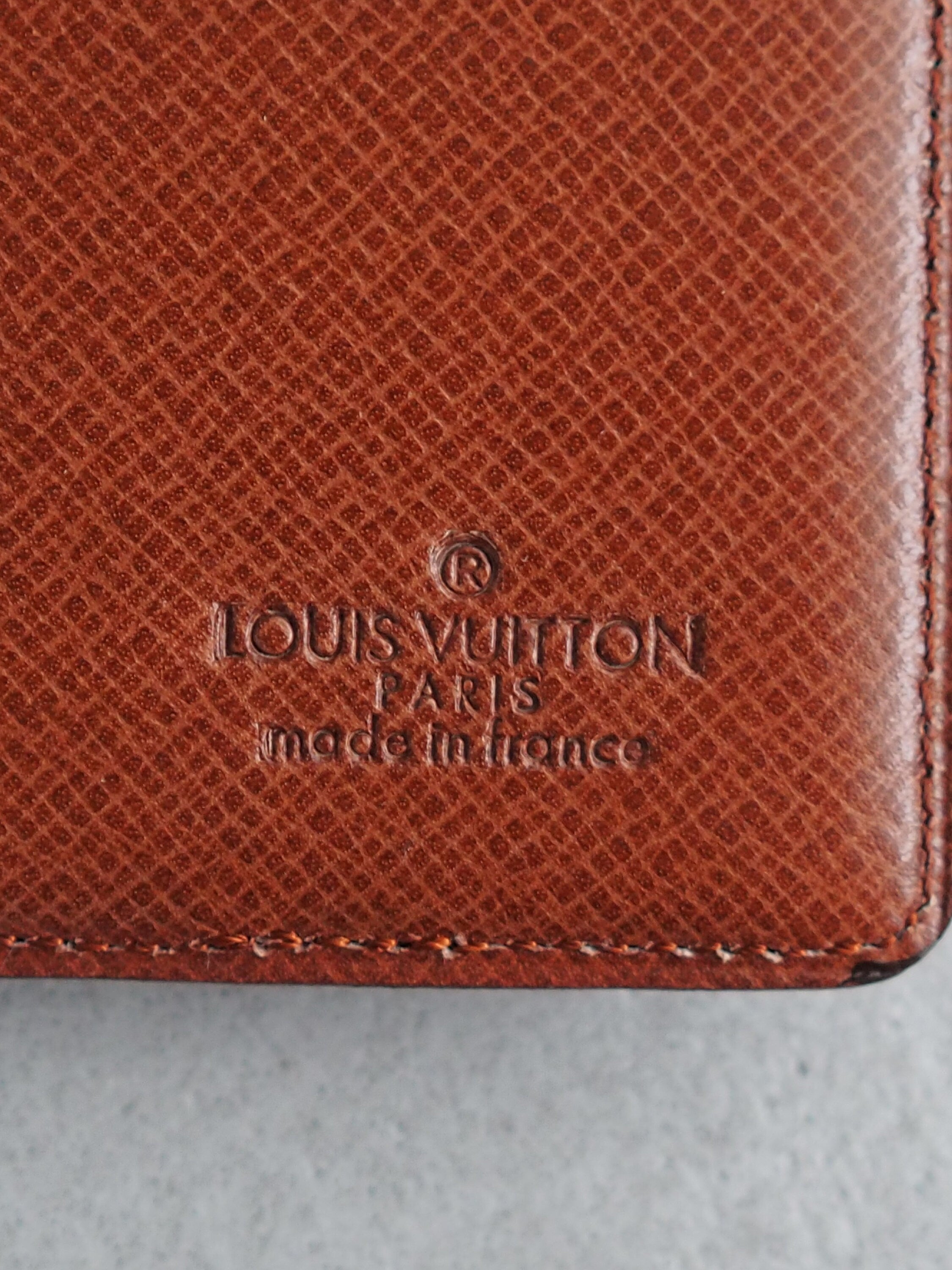 LOUIS VUITTON Monogram Compact Wallet Bifold Vintage Authentic