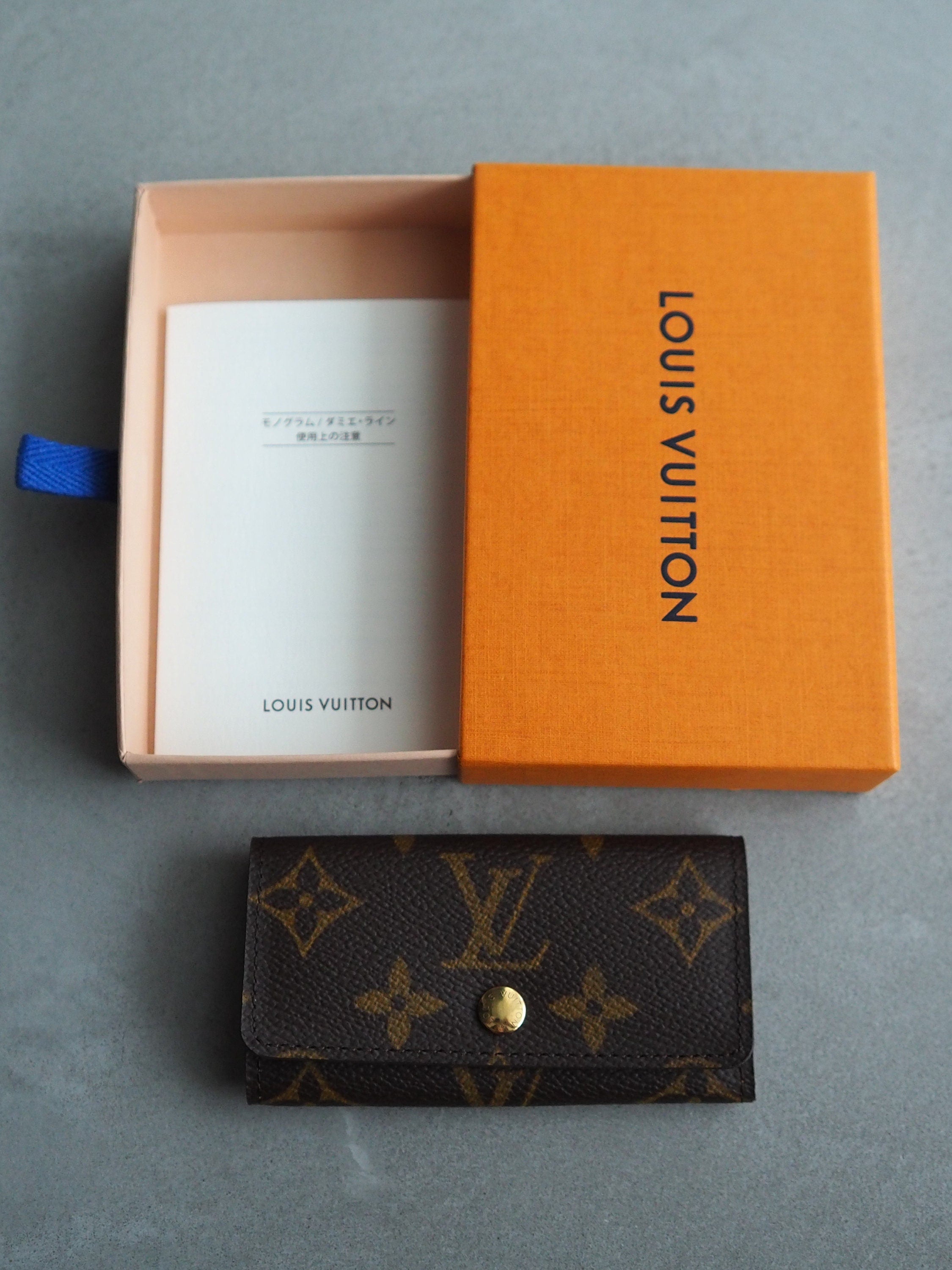 LOUIS VUITTON Monogram Multicles 4 Ring Key Case Vintage Authentic